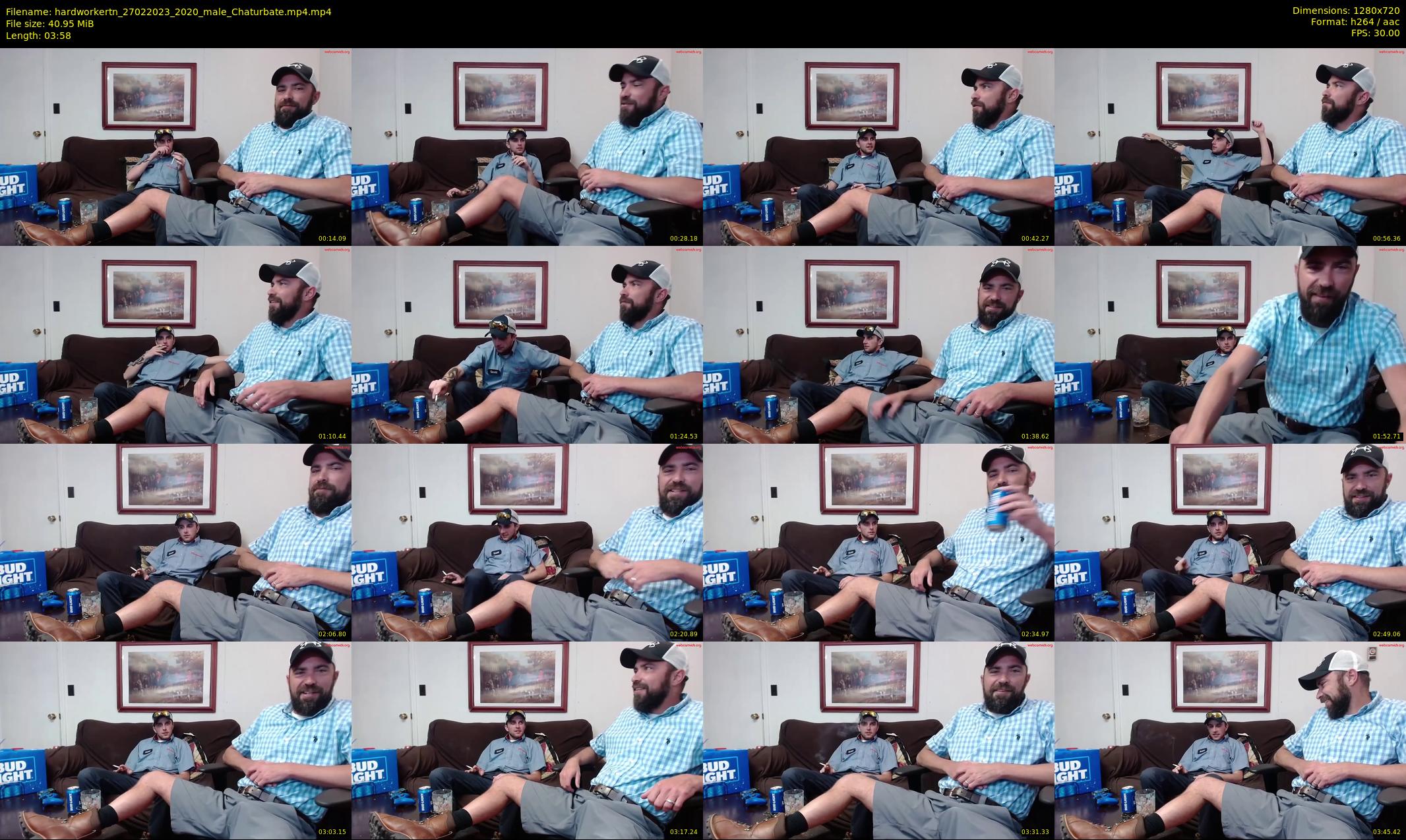hardworkertn — 4 minute Chaturbate male cam show recording, 720p, Feb 27, 2023