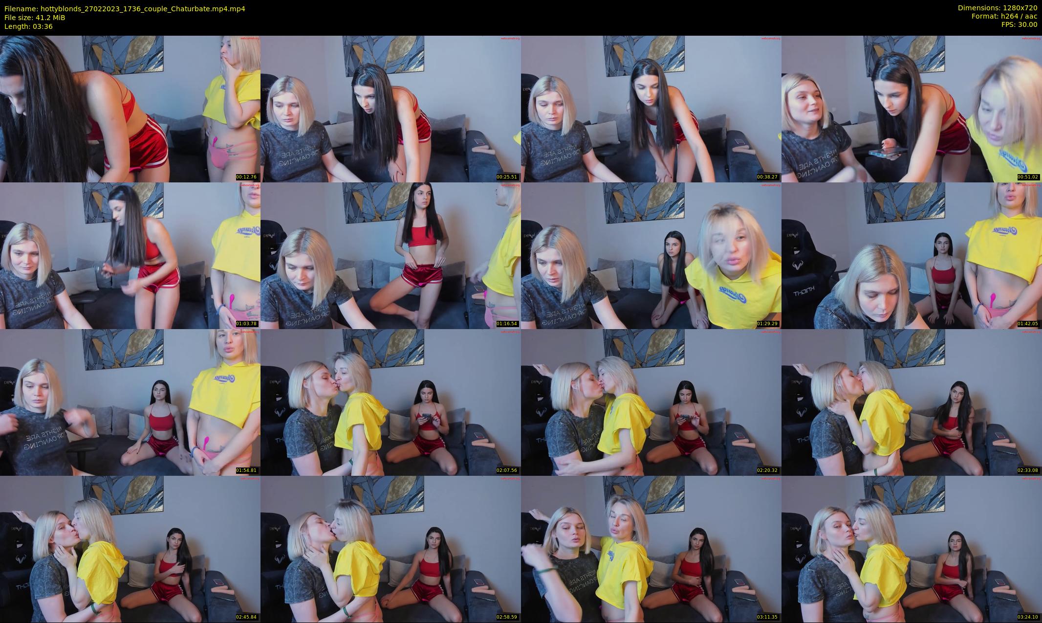 hottyblonds — 4 minute Chaturbate couple cam show recording, 720p, Feb 27, 2023