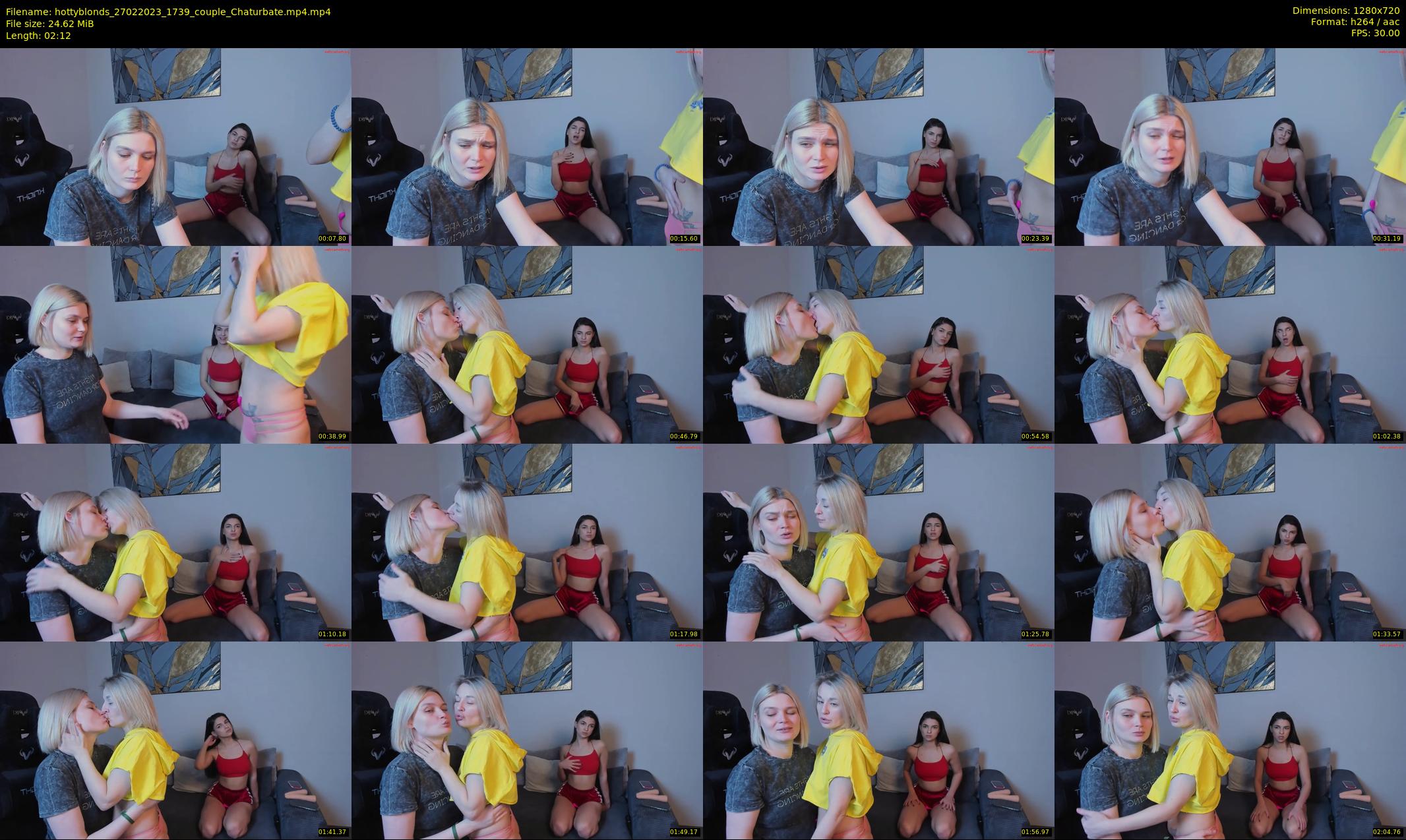 hottyblonds — 3 minute Chaturbate couple cam show recording, 720p, Feb 27, 2023