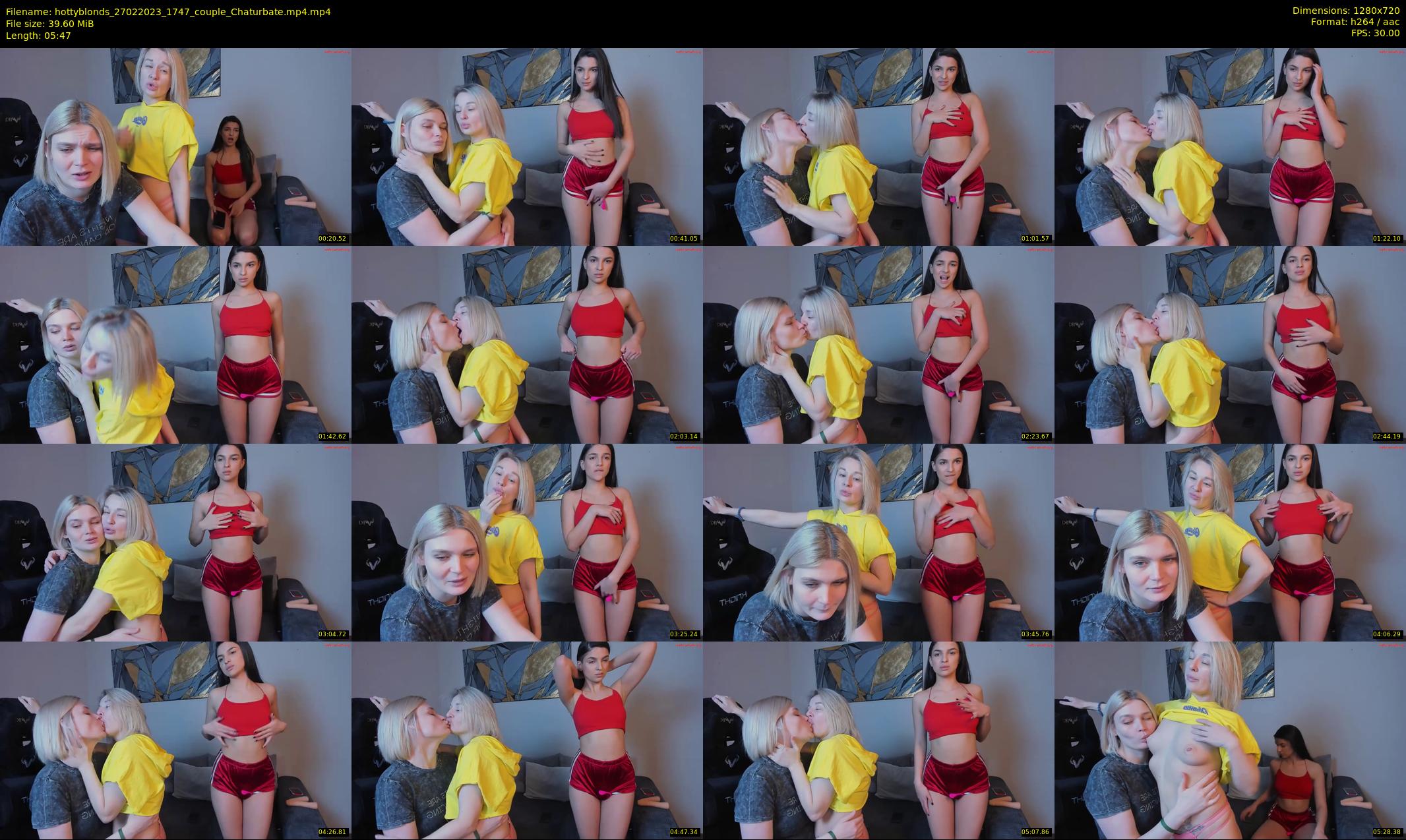 hottyblonds — 6 minute Chaturbate couple cam show recording, 720p, Feb 27, 2023