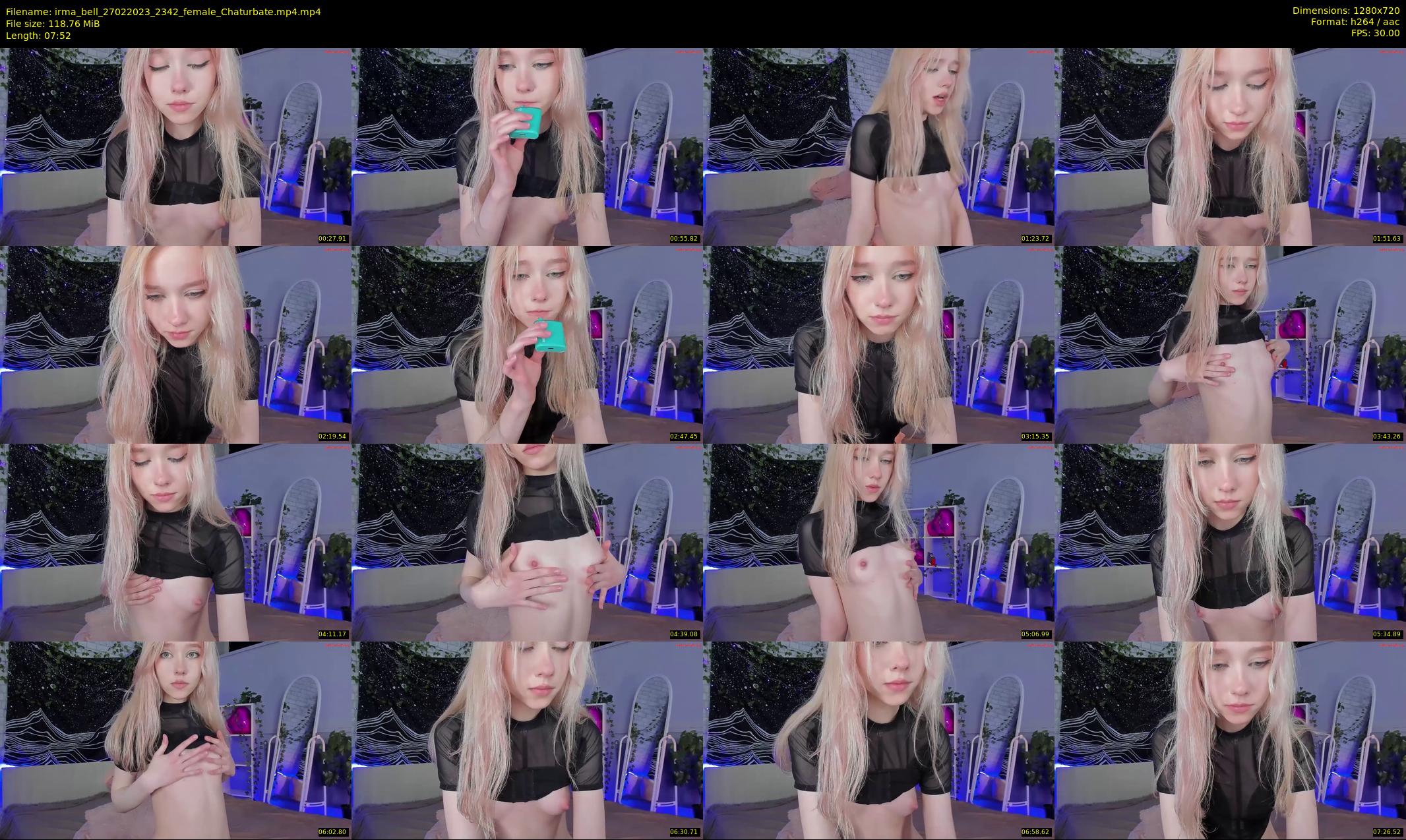 irma_bell — 8 minute Chaturbate female cam show recording, 720p, Feb 27, 2023