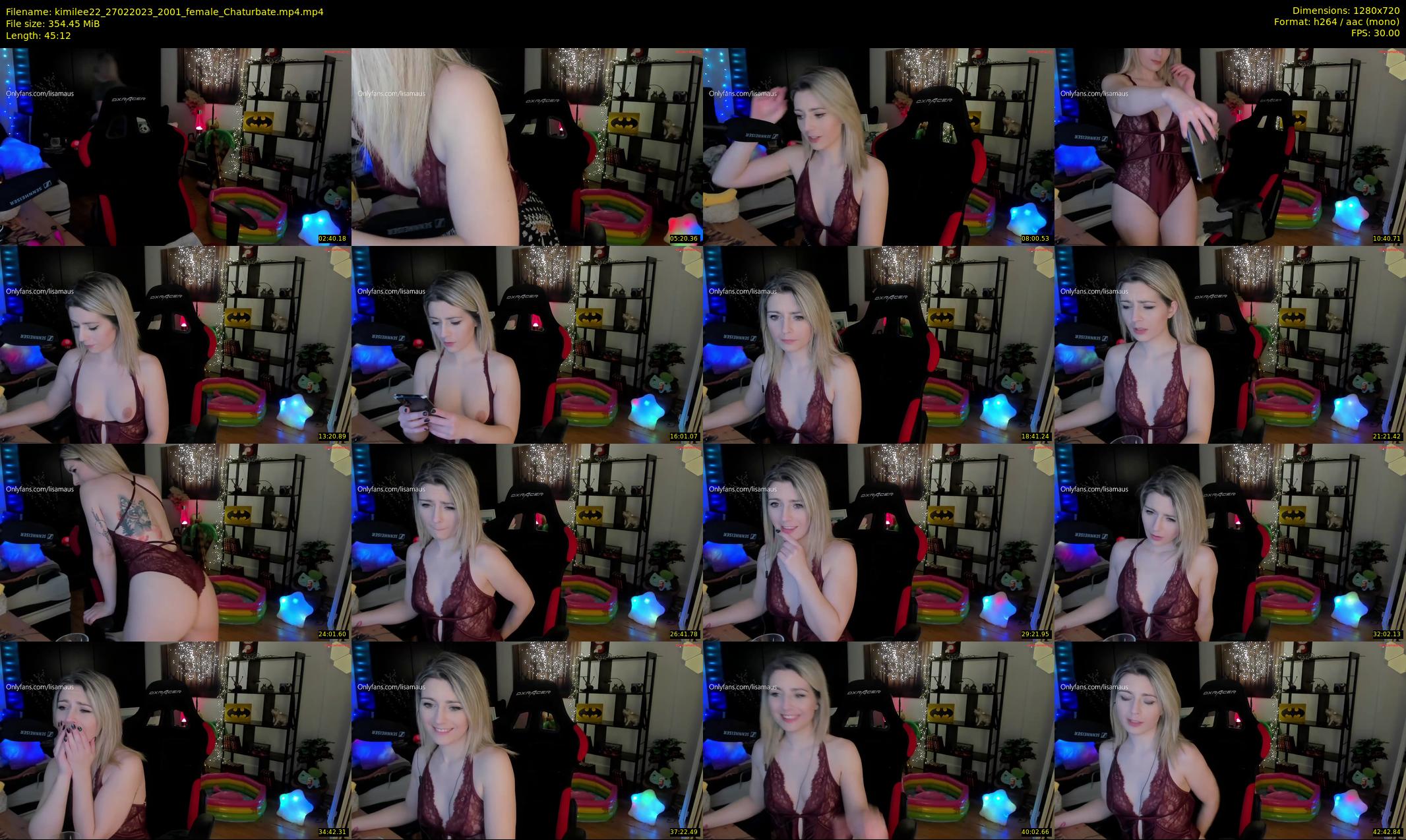 kimilee22 — 46 minute Chaturbate female cam show recording, 720p, Feb 27, 2023