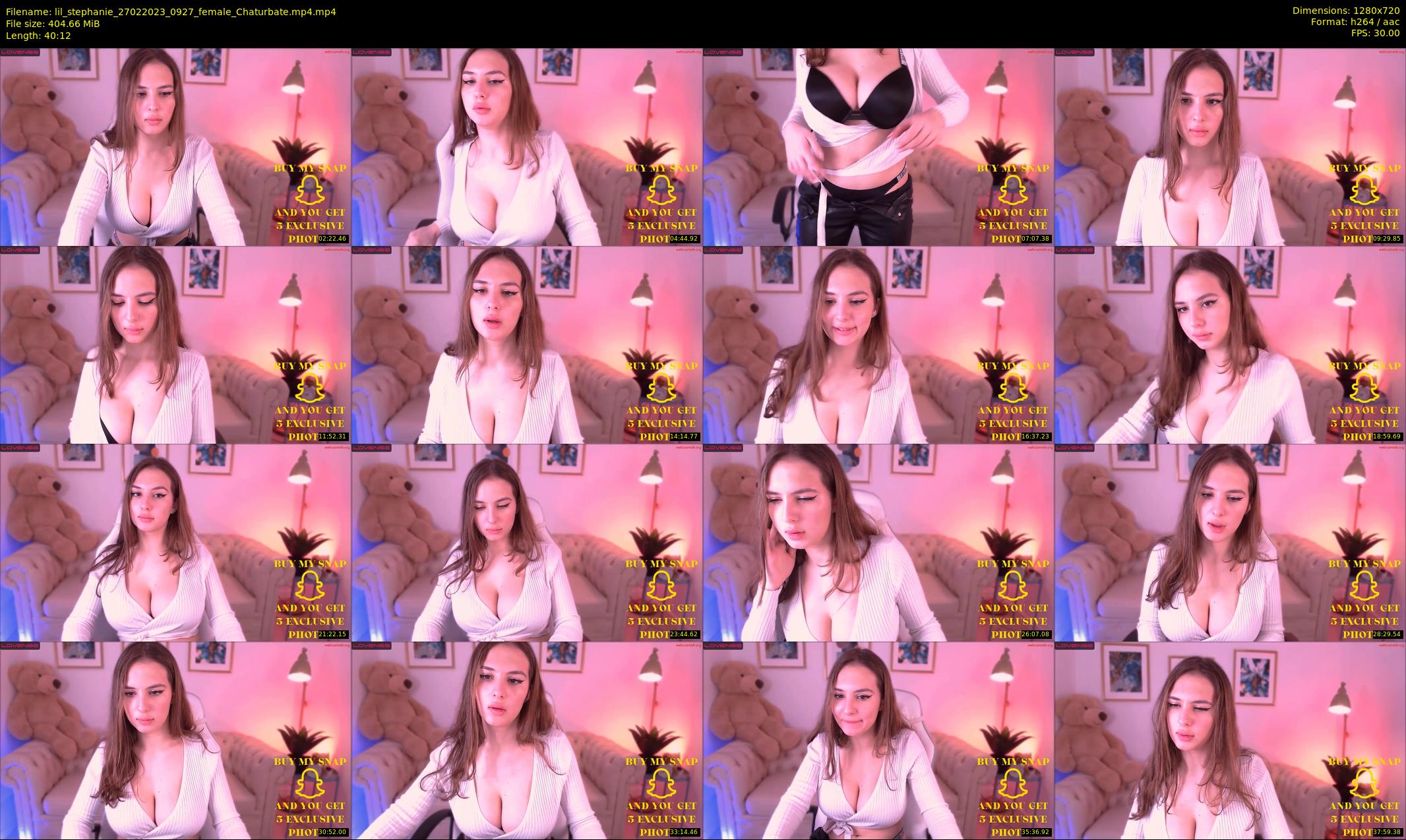 lil_stephanie — 41 minute Chaturbate female cam show recording, 720p, Feb 27, 2023