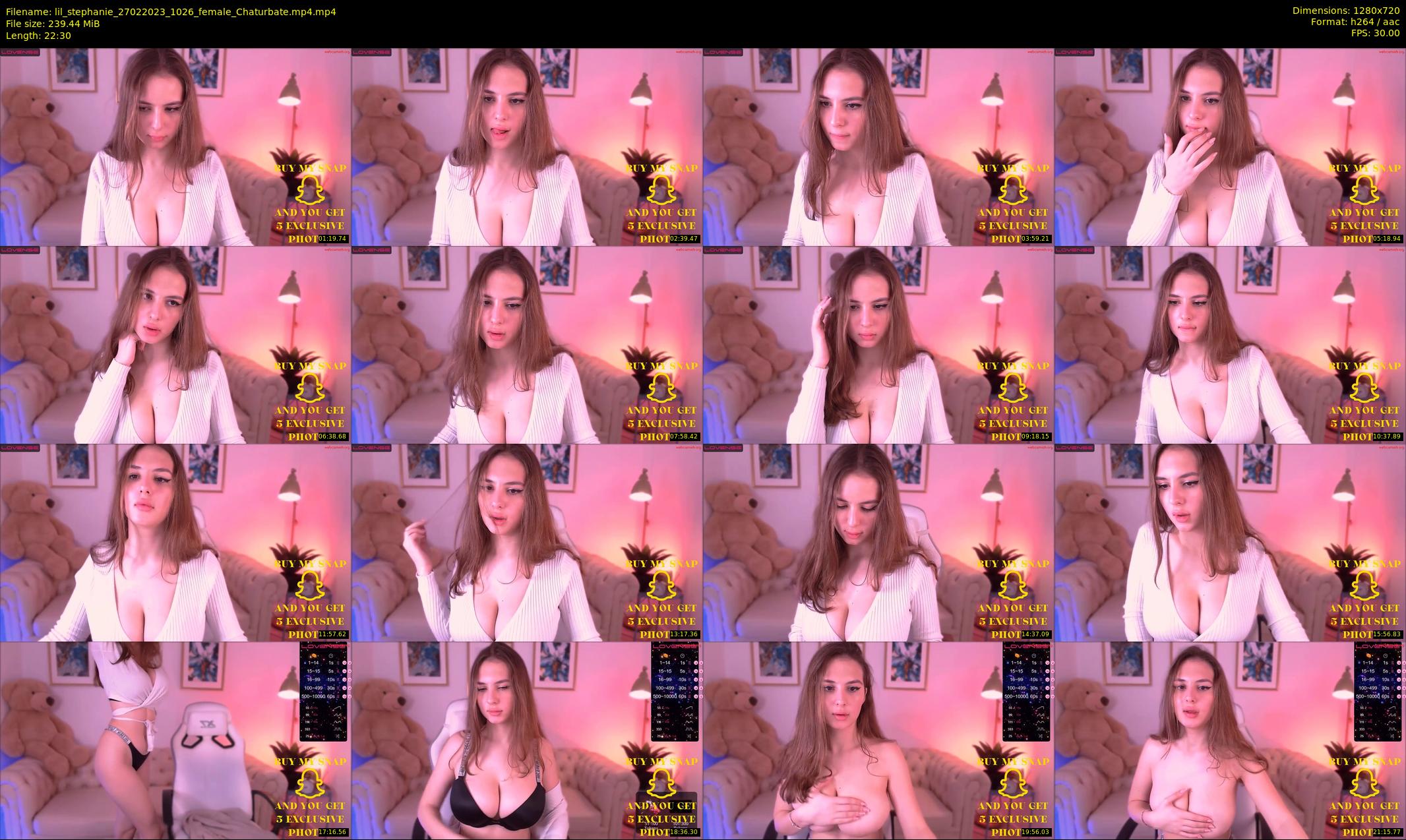 lil_stephanie — 23 minute Chaturbate female cam show recording, 720p, Feb 27, 2023
