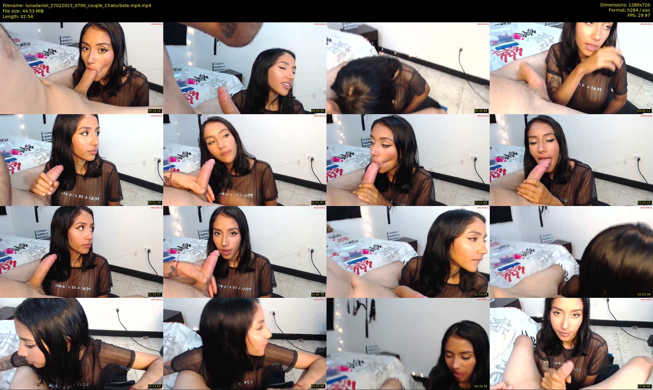lunadaniel — 3 minute Chaturbate couple cam show recording, 720p, Feb 27, 2023