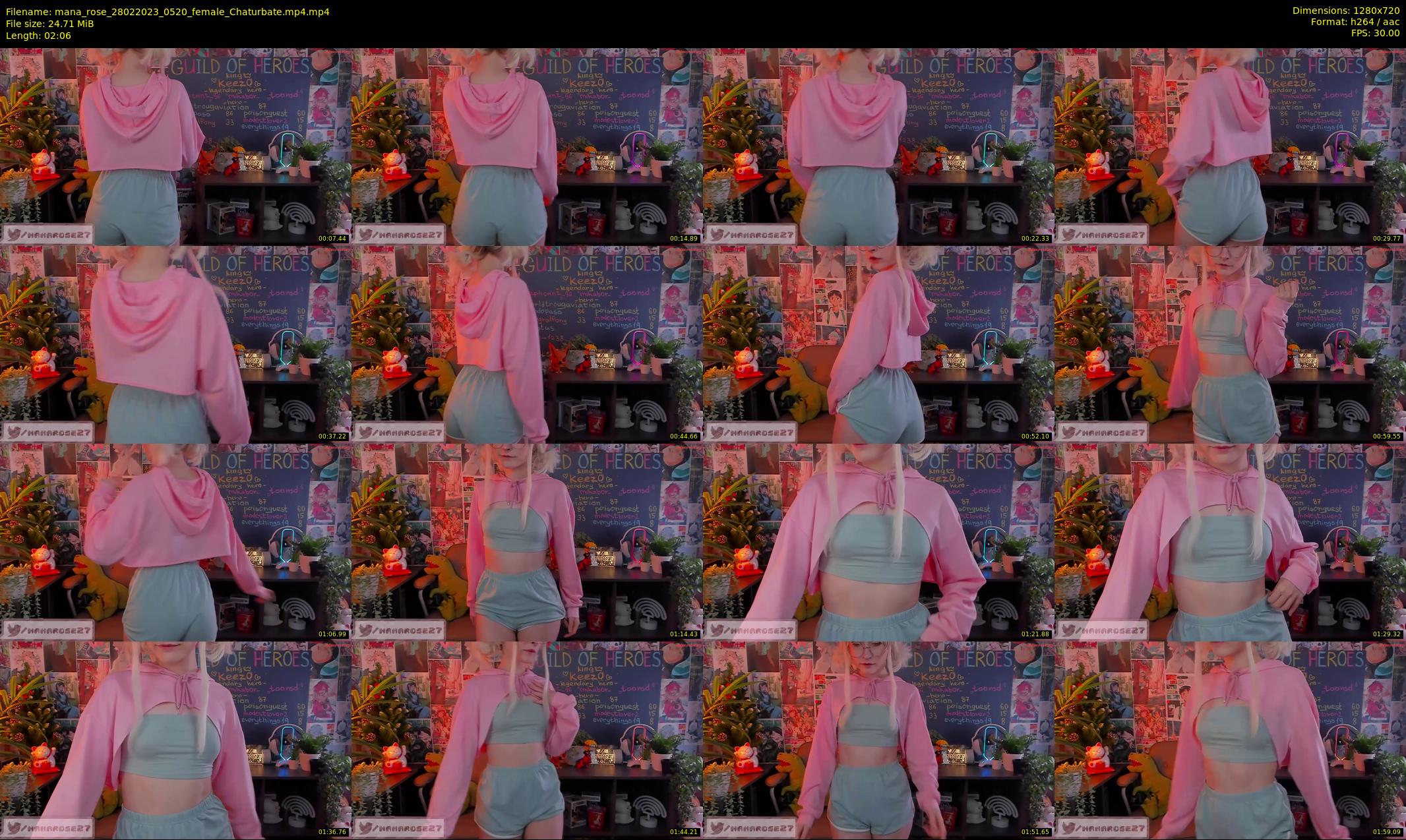 mana_rose — 3 minute Chaturbate female cam show recording, 720p, Feb 28, 2023