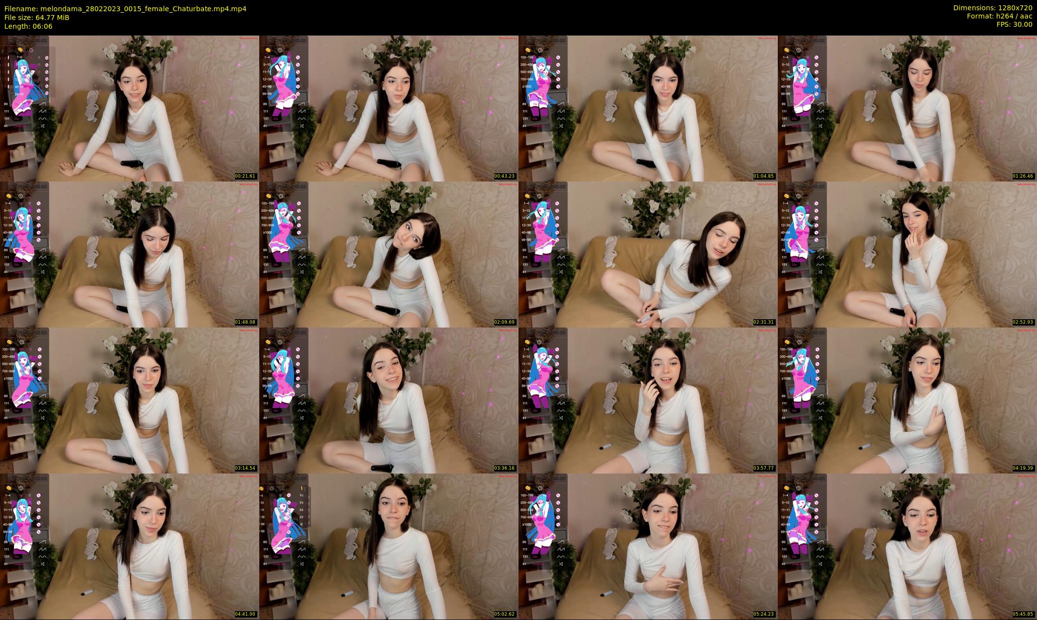 melondama — 7 minute Chaturbate female cam show recording, 720p, Feb 28, 2023
