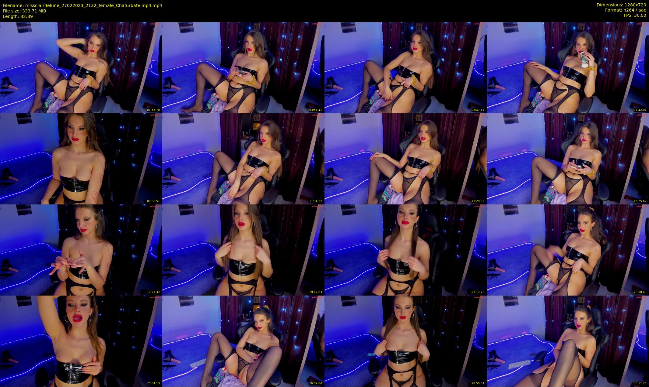missclairdelune — 33 minute Chaturbate female cam show recording, 720p, Feb 27, 2023