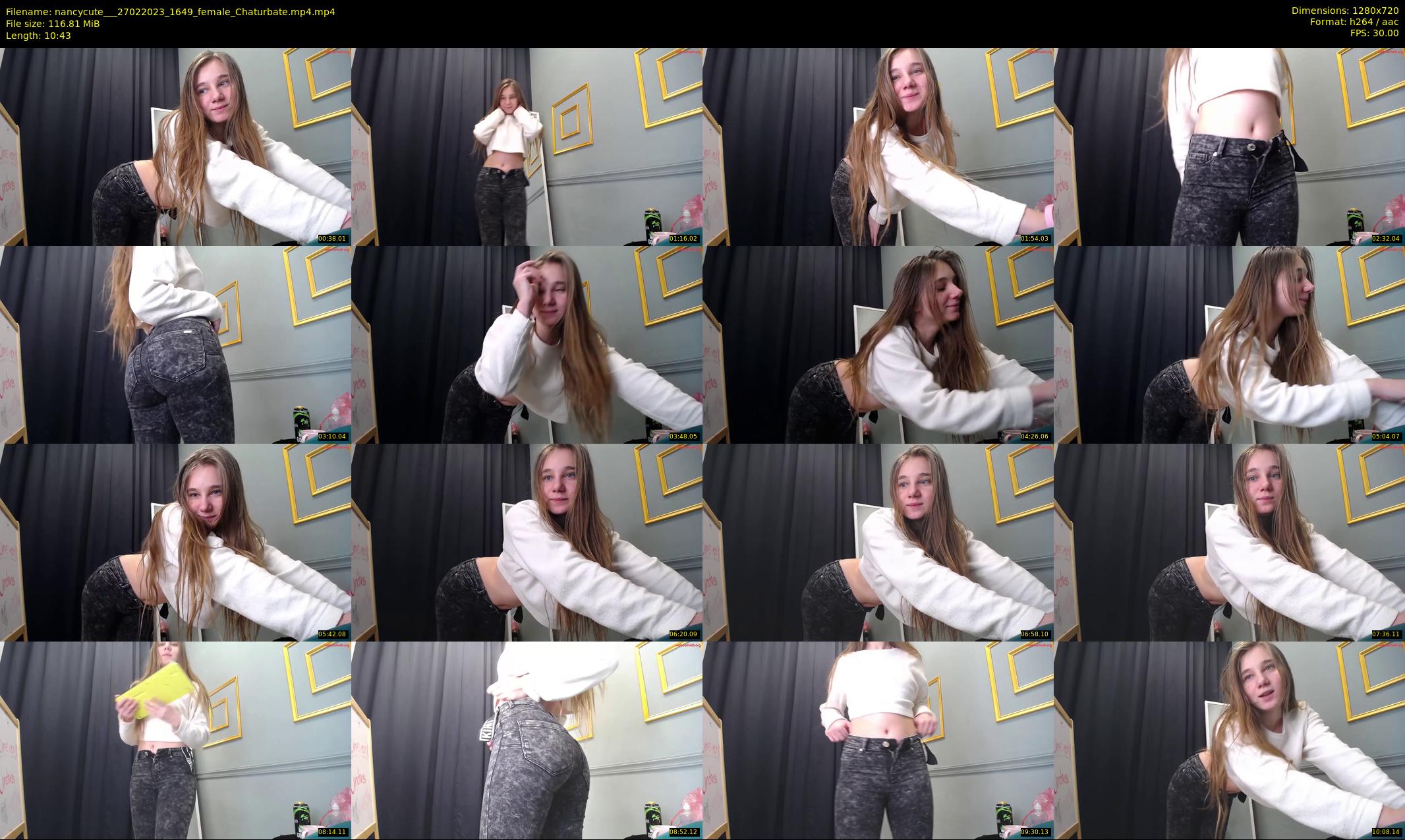 nancycute__ — 11 minute Chaturbate female cam show recording, 720p, Feb 27, 2023