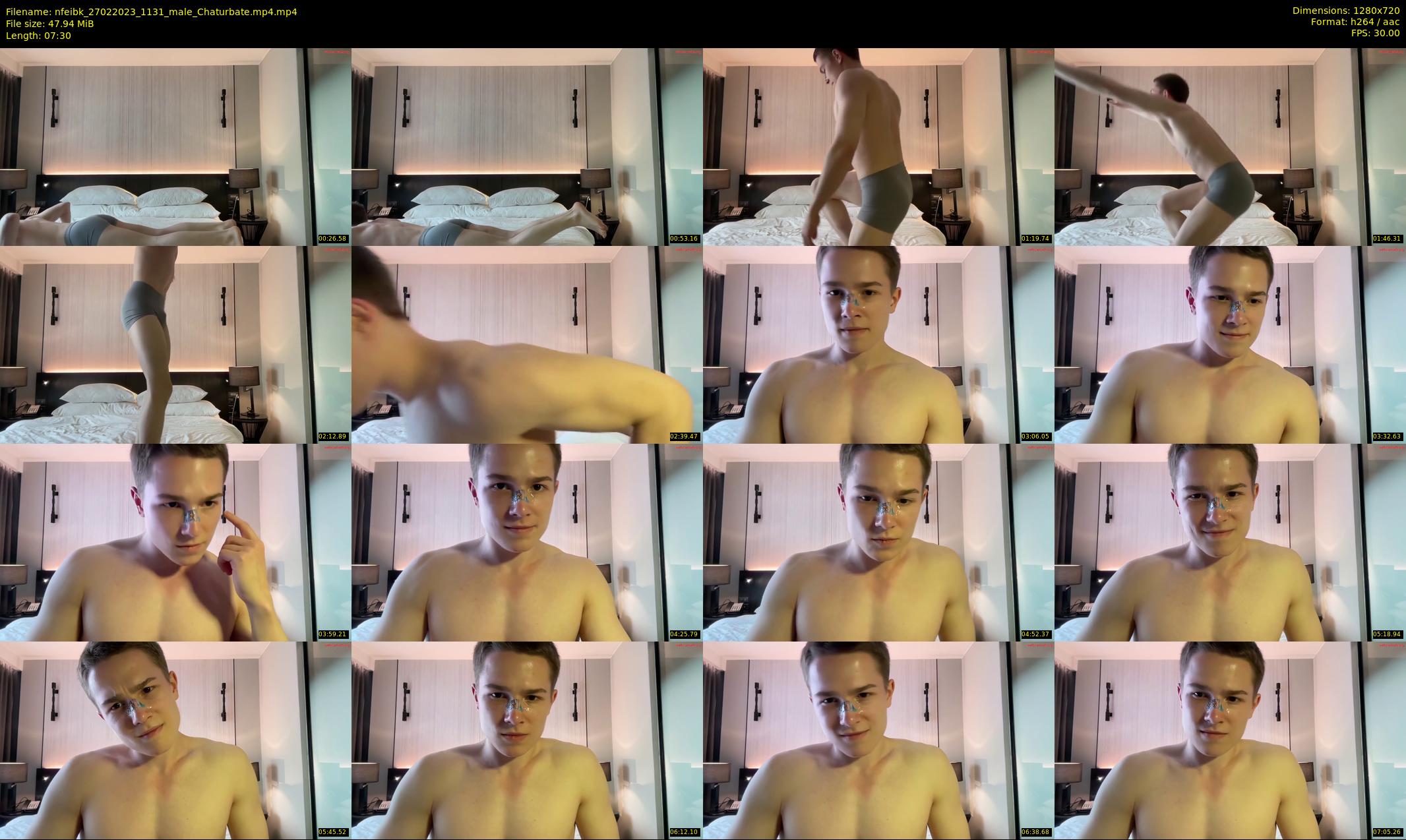 nfeibk — 8 minute Chaturbate male cam show recording, 720p, Feb 27, 2023