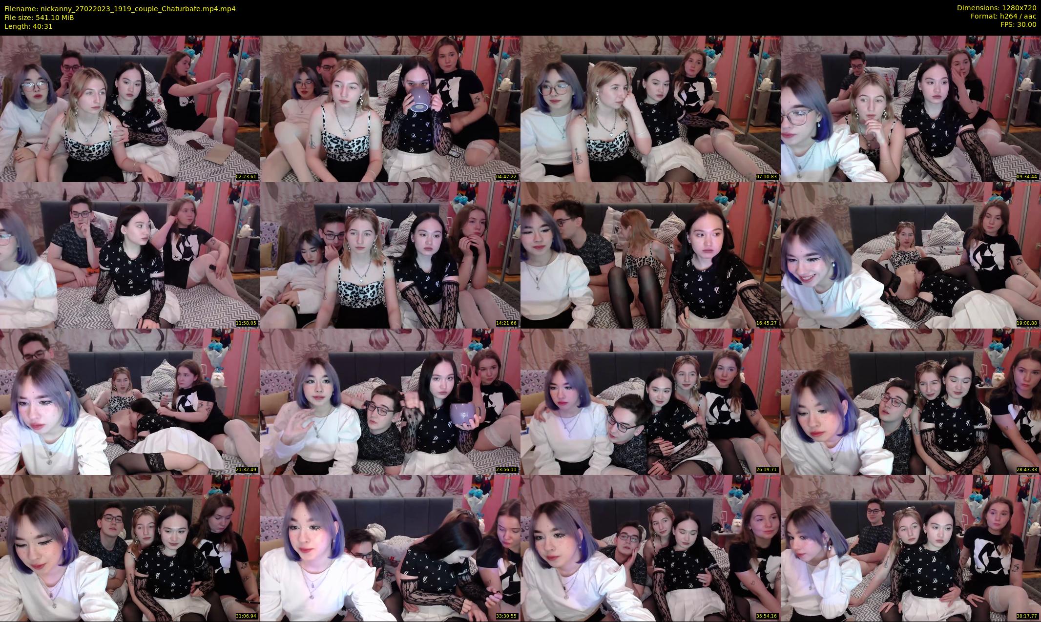 nickanny — 41 minute Chaturbate couple cam show recording, 720p, Feb 27, 2023