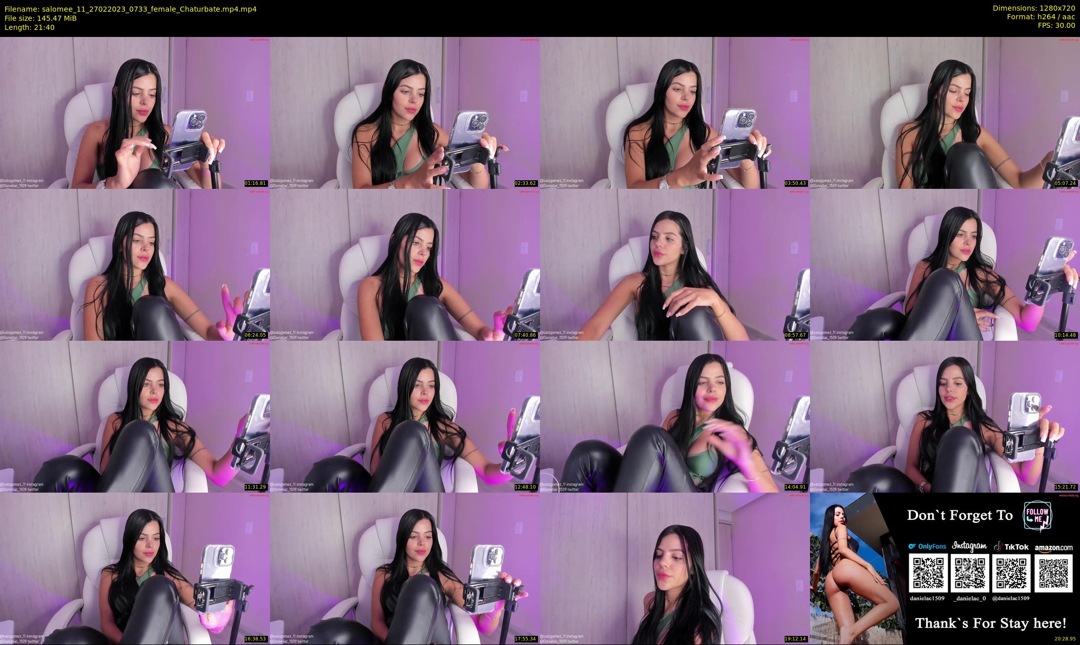 salomee_11 — 22 minute Chaturbate female cam show recording, 720p, Feb 27, 2023