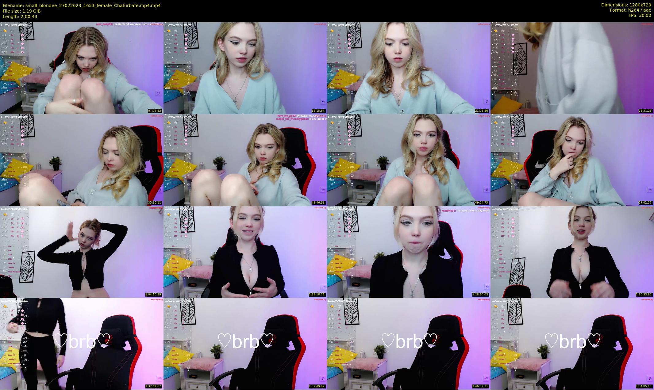 small_blondee — 121 minute Chaturbate female cam show recording, 720p, Feb 27, 2023