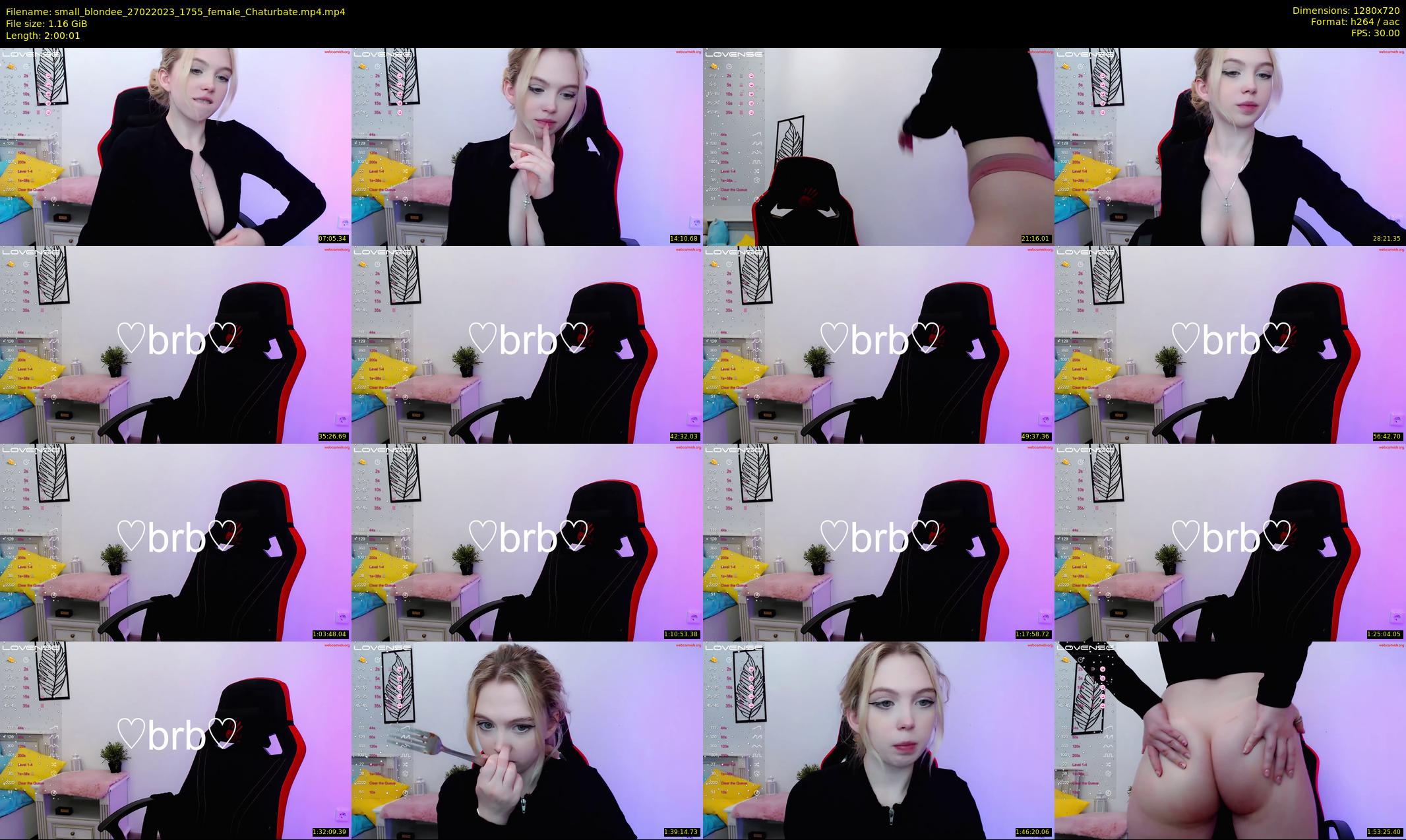 small_blondee — 121 minute Chaturbate female cam show recording, 720p, Feb 27, 2023