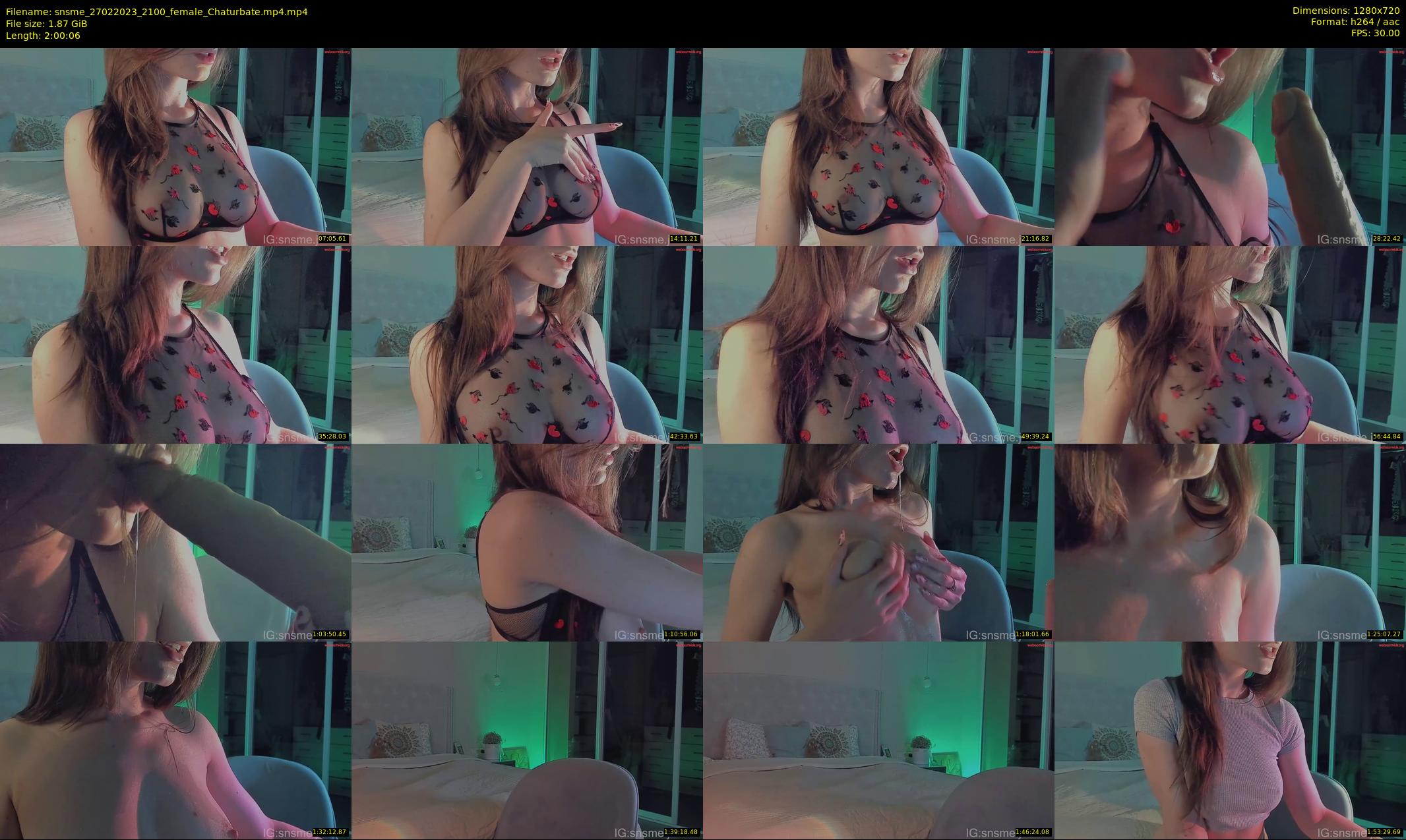 snsme — 121 minute Chaturbate female cam show recording, 720p, Feb 27, 2023