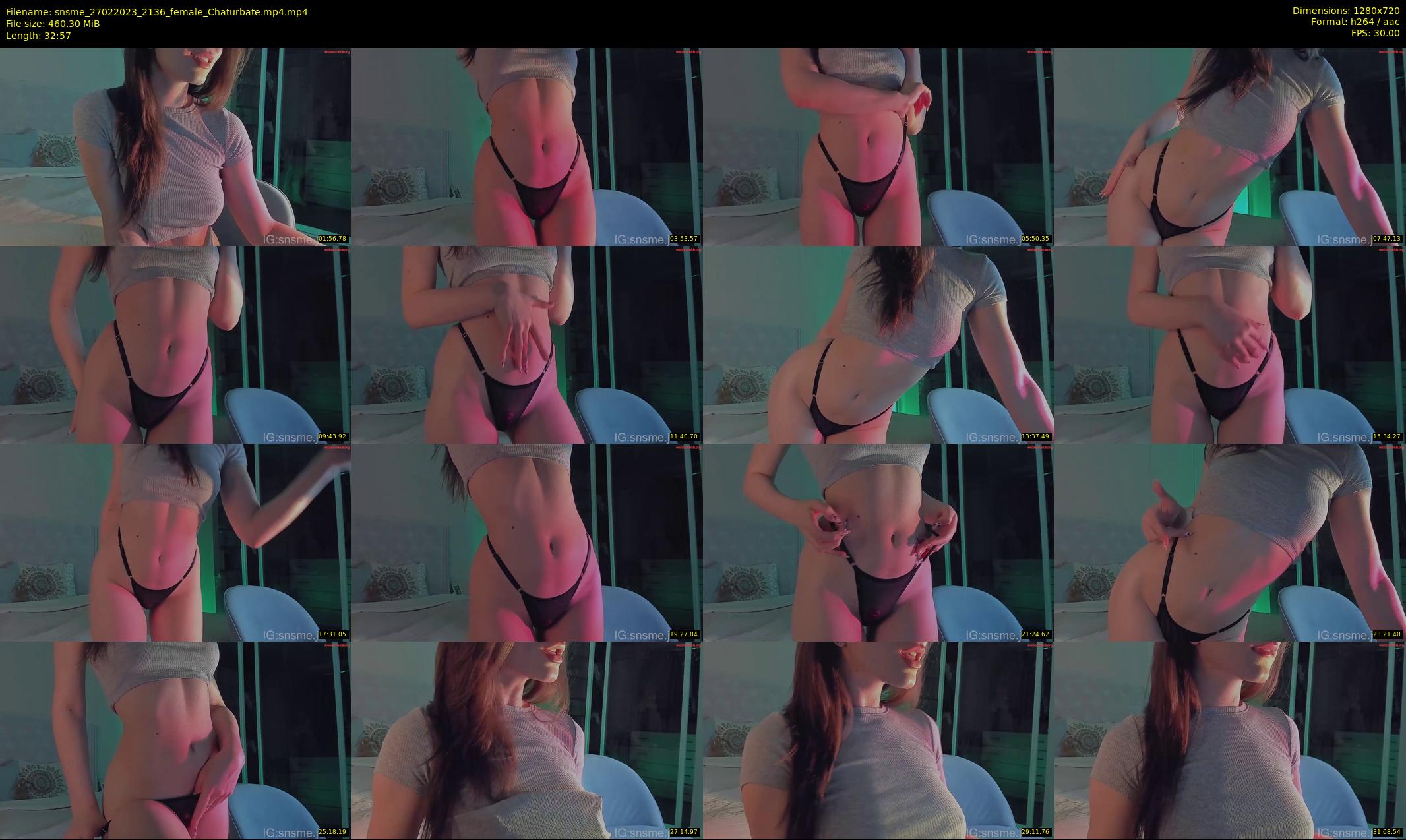 snsme — 33 minute Chaturbate female cam show recording, 720p, Feb 27, 2023