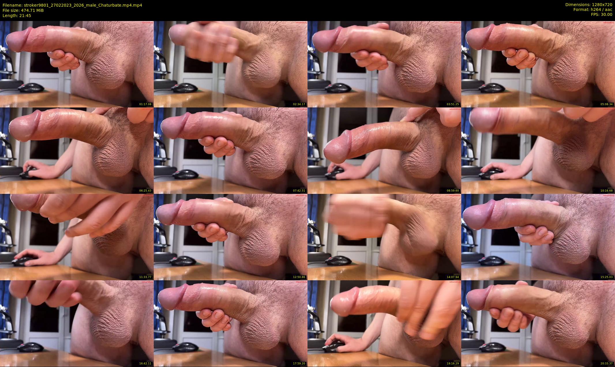 stroker9801 — 22 minute Chaturbate male cam show recording, 720p, Feb 27, 2023