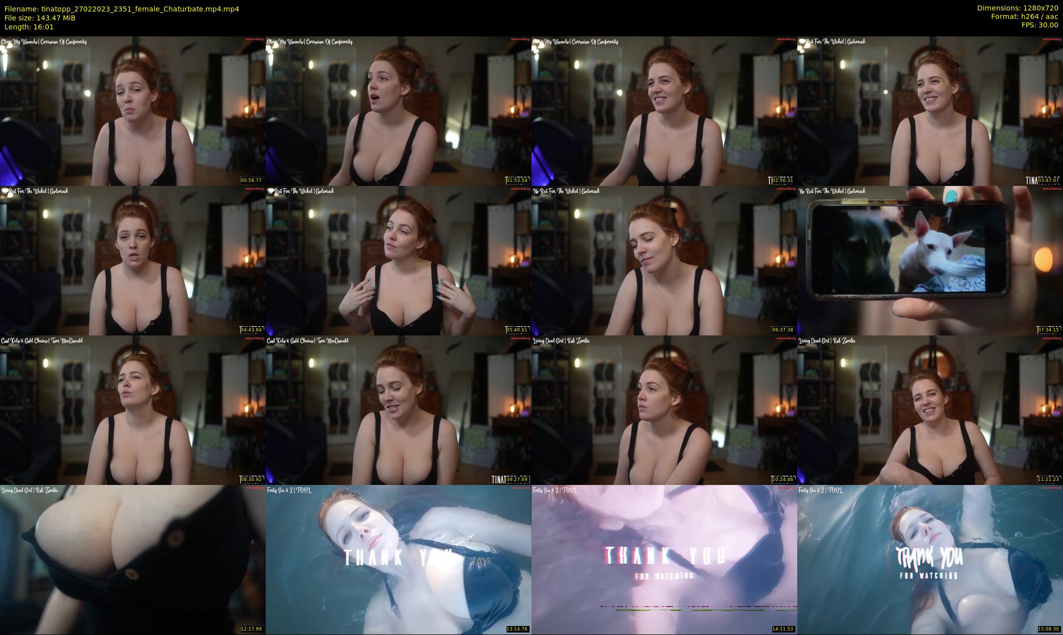 tinatopp — 17 minute Chaturbate female cam show recording, 720p, Feb 27, 2023