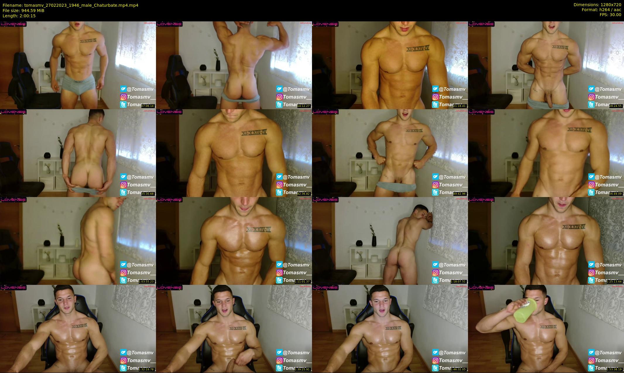 tomasmv — 121 minute Chaturbate male cam show recording, 720p, Feb 27, 2023
