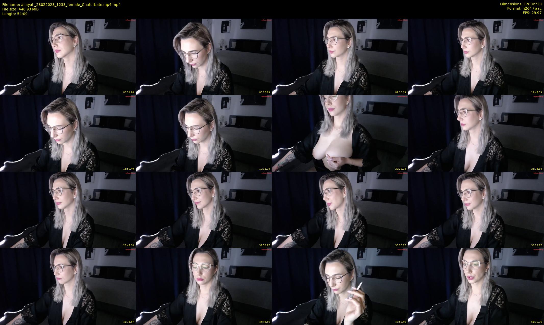 allayah — 55 minute Chaturbate female cam show recording, 720p, Feb 28, 2023