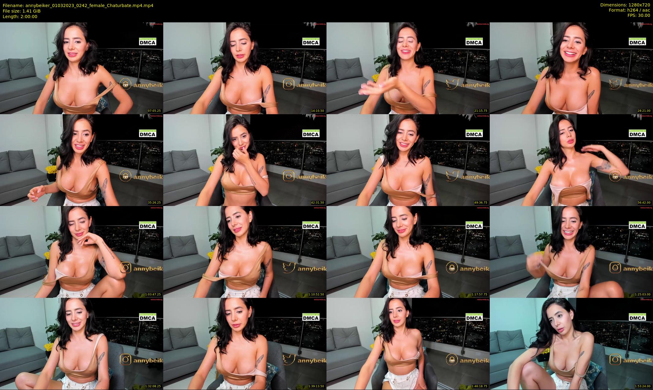 annybeiker — 120 minute Chaturbate female cam show recording, 720p, Mar 1, 2023
