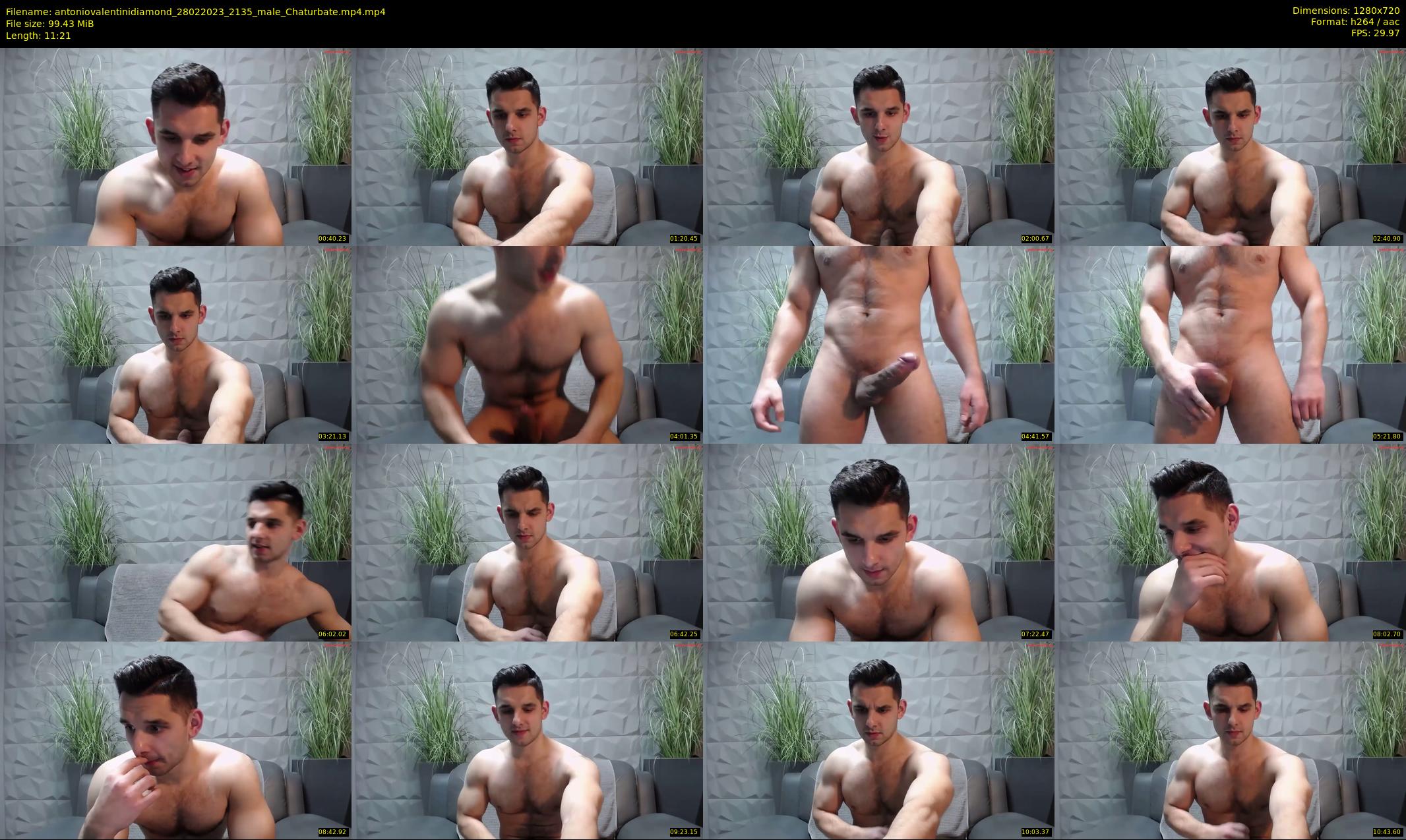 antoniovalentinidiamond — 12 minute Chaturbate male cam show recording, 720p, Feb 28, 2023
