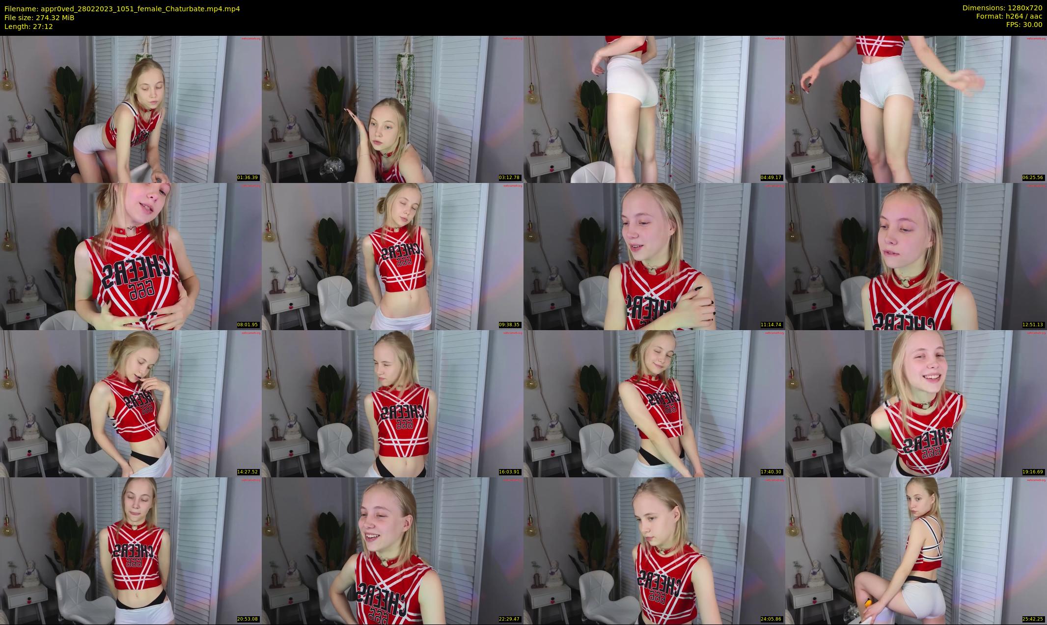 appr0ved — 28 minute Chaturbate female cam show recording, 720p, Feb 28, 2023