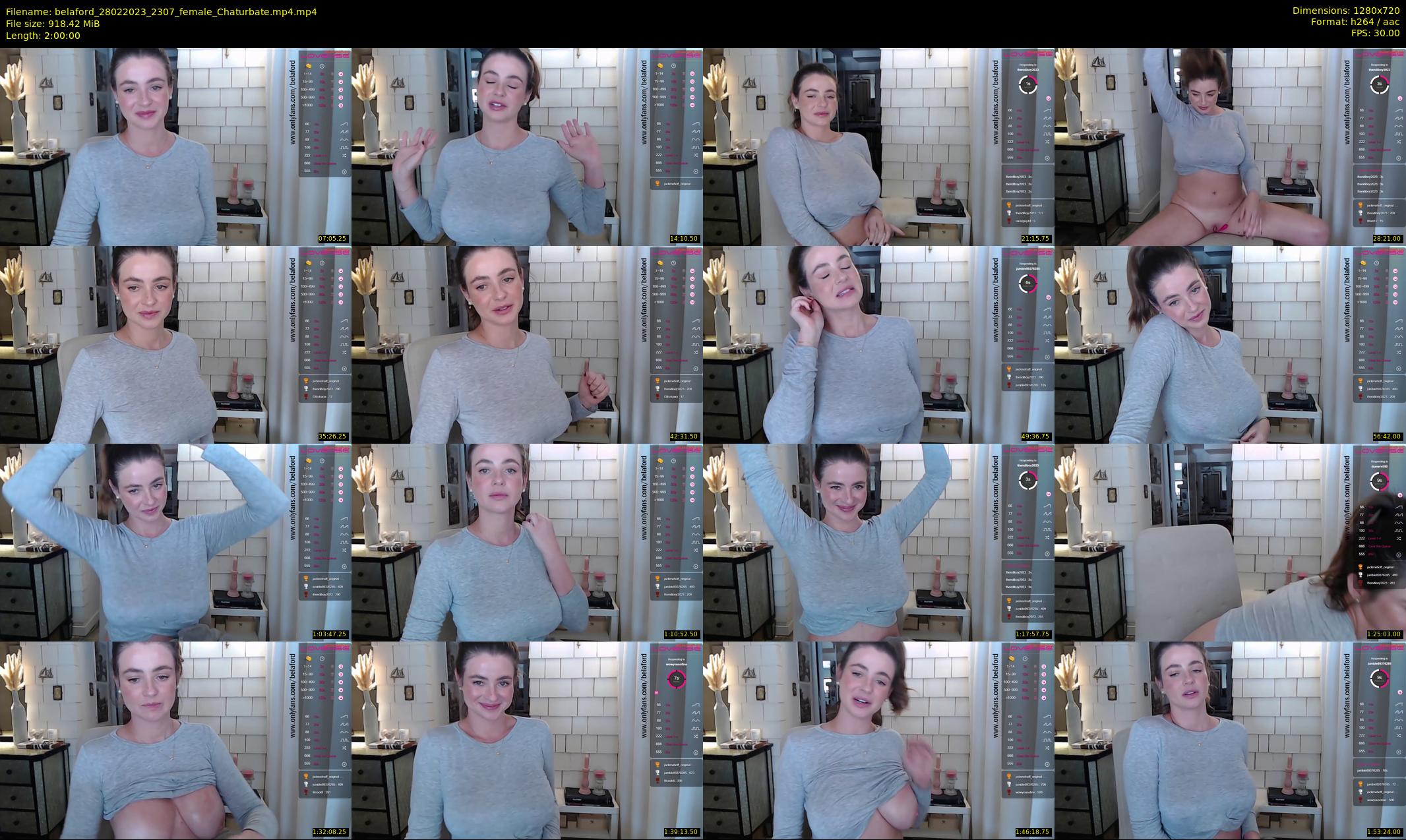 belaford — 120 minute Chaturbate female cam show recording, 720p, Feb 28, 2023
