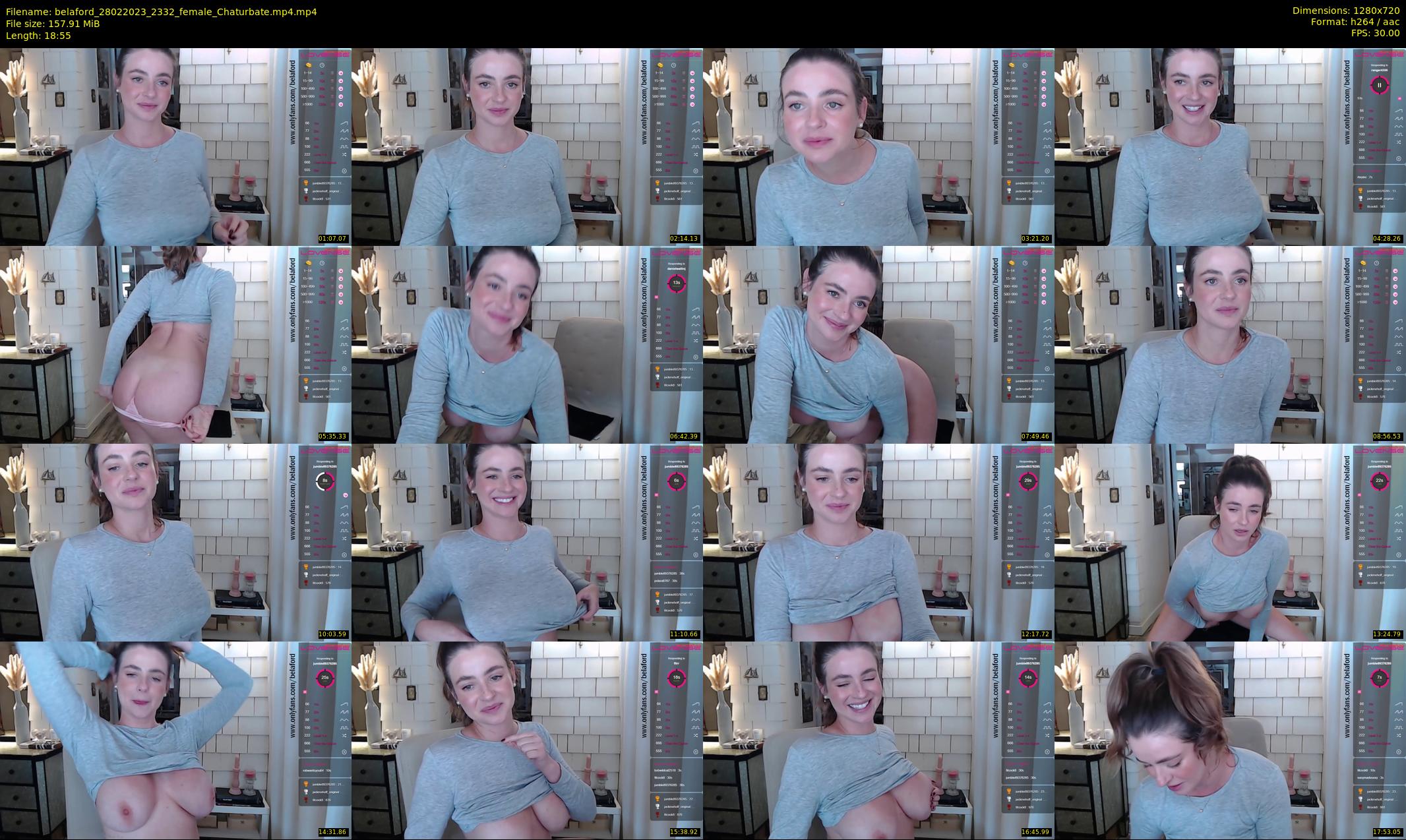 belaford — 19 minute Chaturbate female cam show recording, 720p, Feb 28, 2023