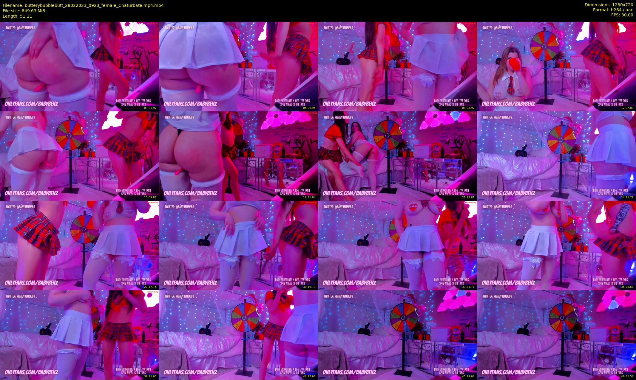 butterybubblebutt — 52 minute Chaturbate couple cam show recording, 720p, Feb 28, 2023