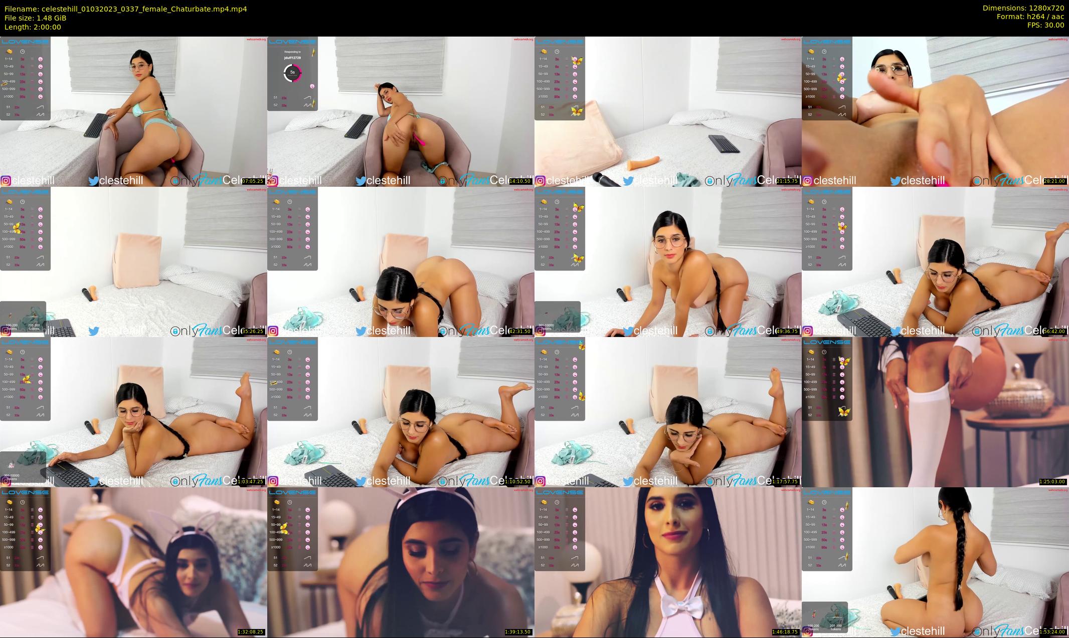 celestehill — 120 minute Chaturbate female cam show recording, 720p, Mar 1, 2023