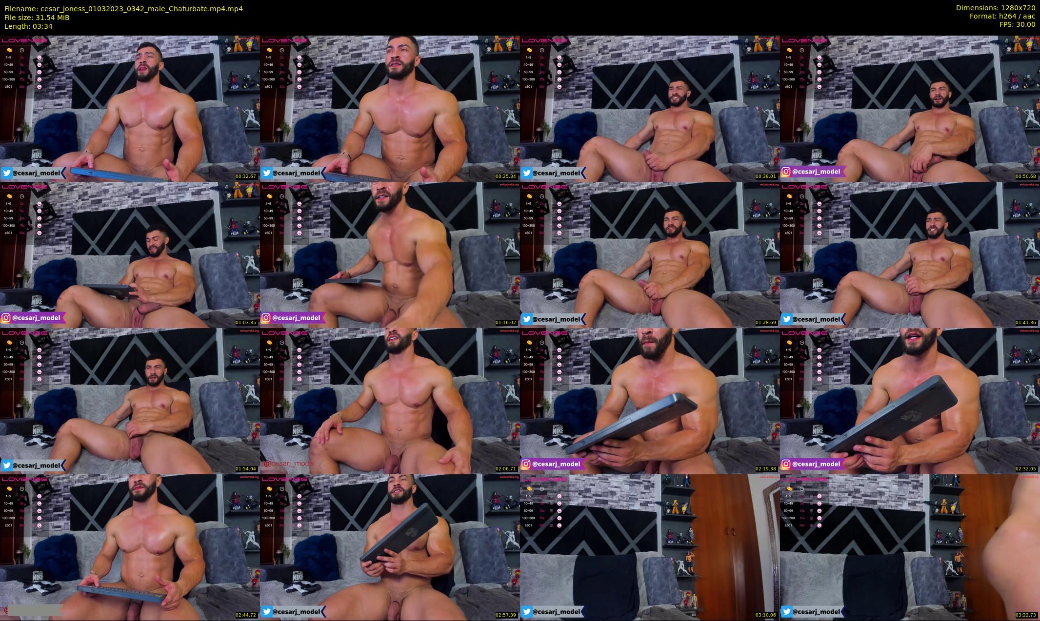cesar_joness — 4 minute Chaturbate male cam show recording, 720p, Mar 1, 2023