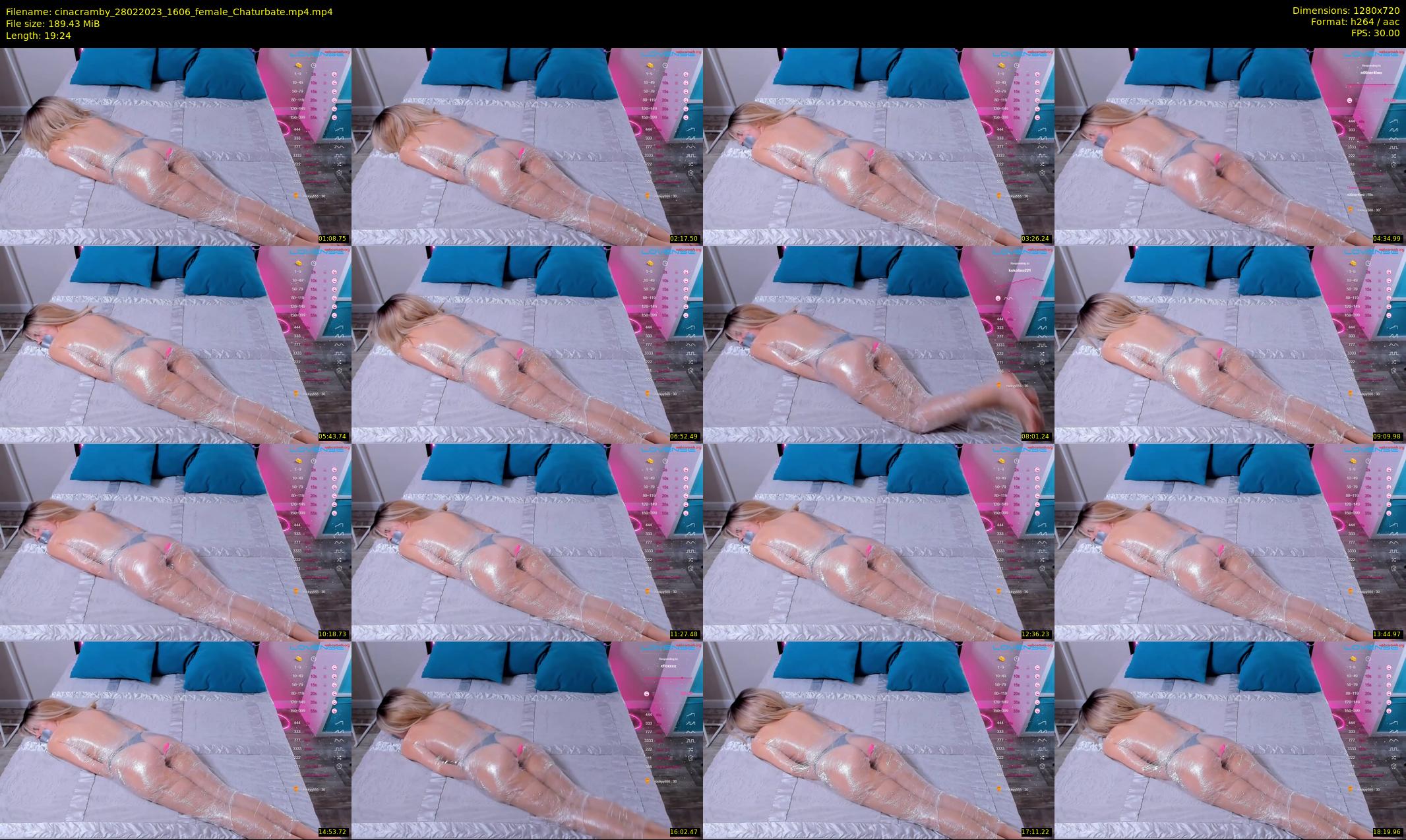 cinacramby — 20 minute Chaturbate female cam show recording, 720p, Feb 28, 2023