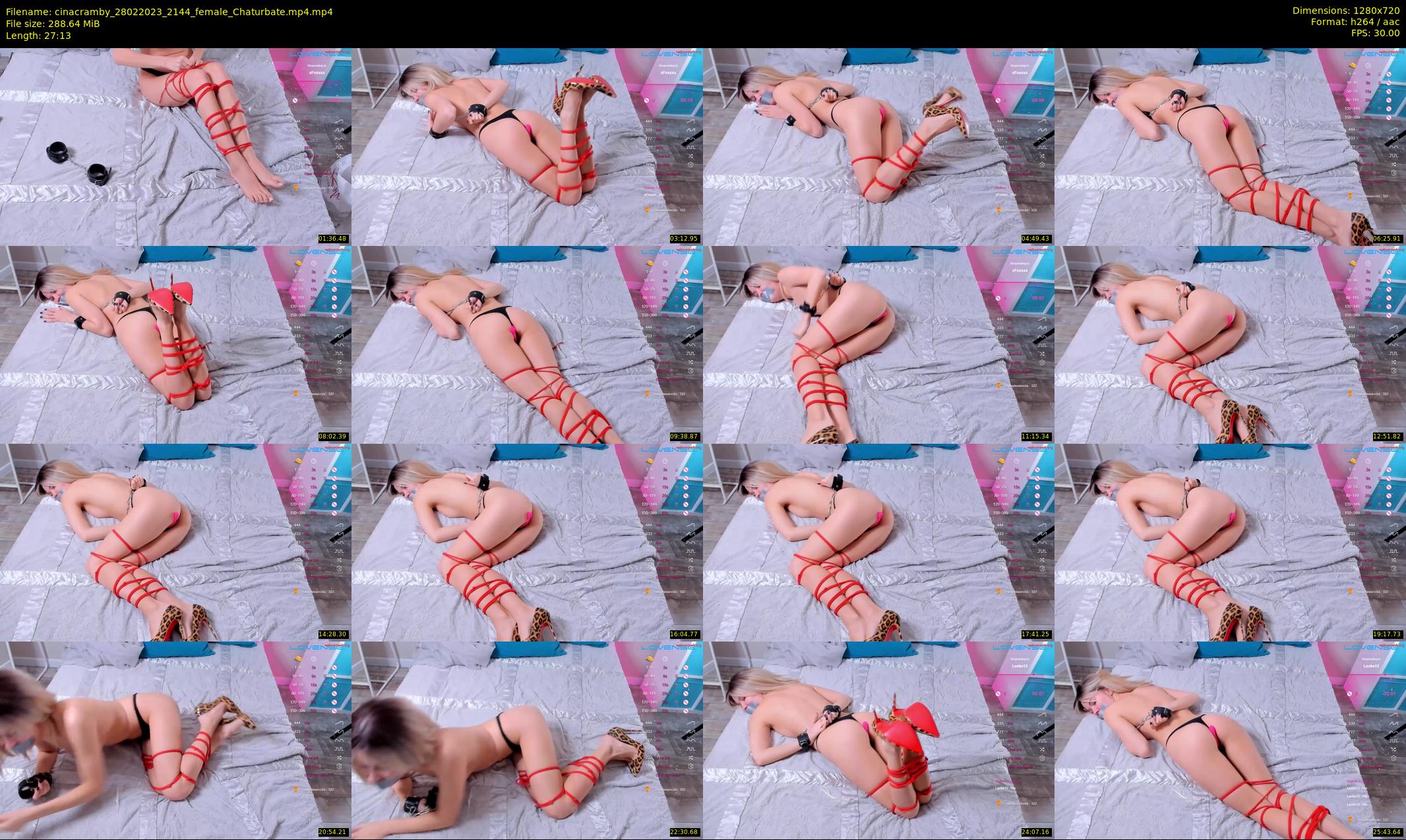 cinacramby — 28 minute Chaturbate female cam show recording, 720p, Feb 28, 2023