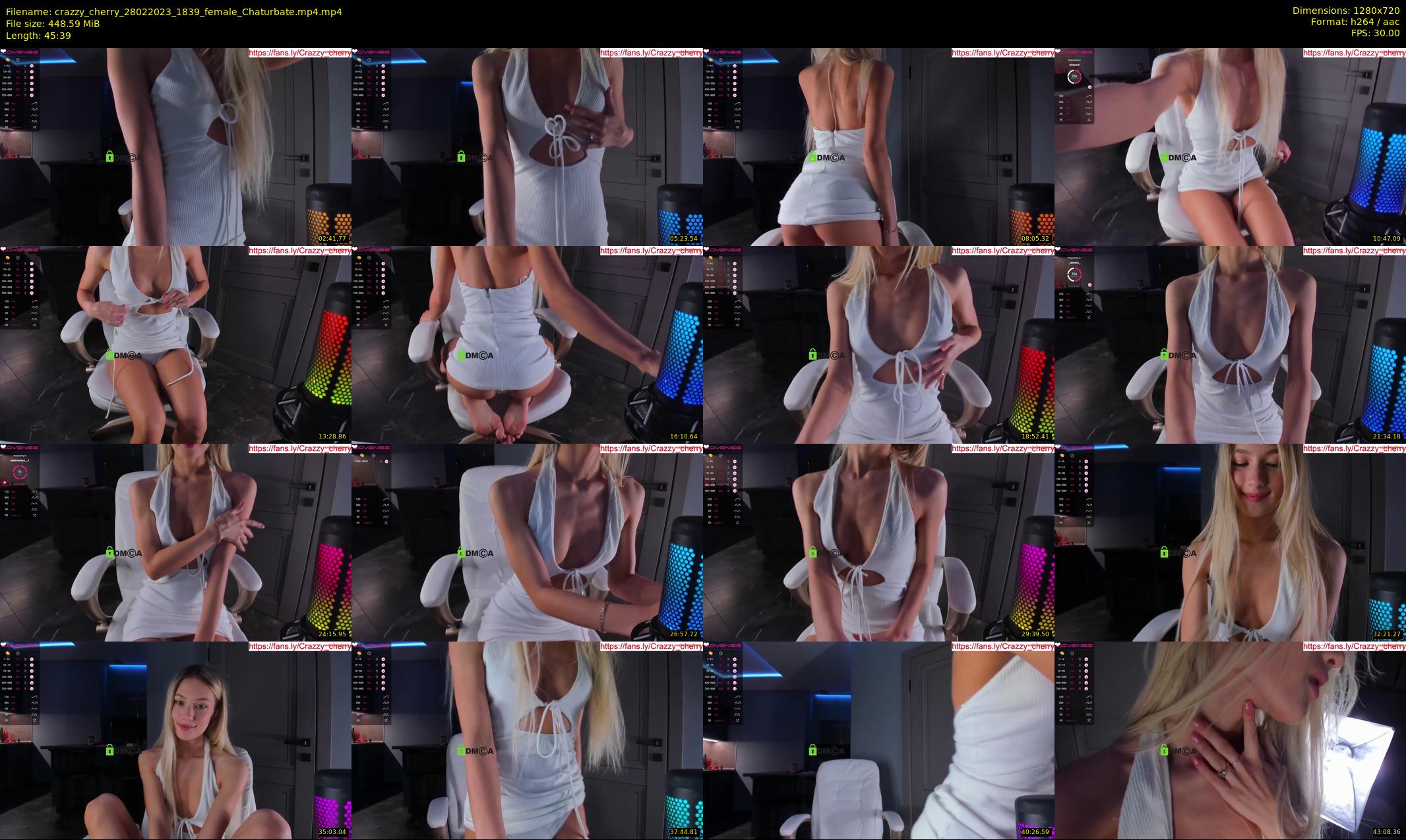 crazzy_cherry — 46 minute Chaturbate female cam show recording, 720p, Feb 28, 2023
