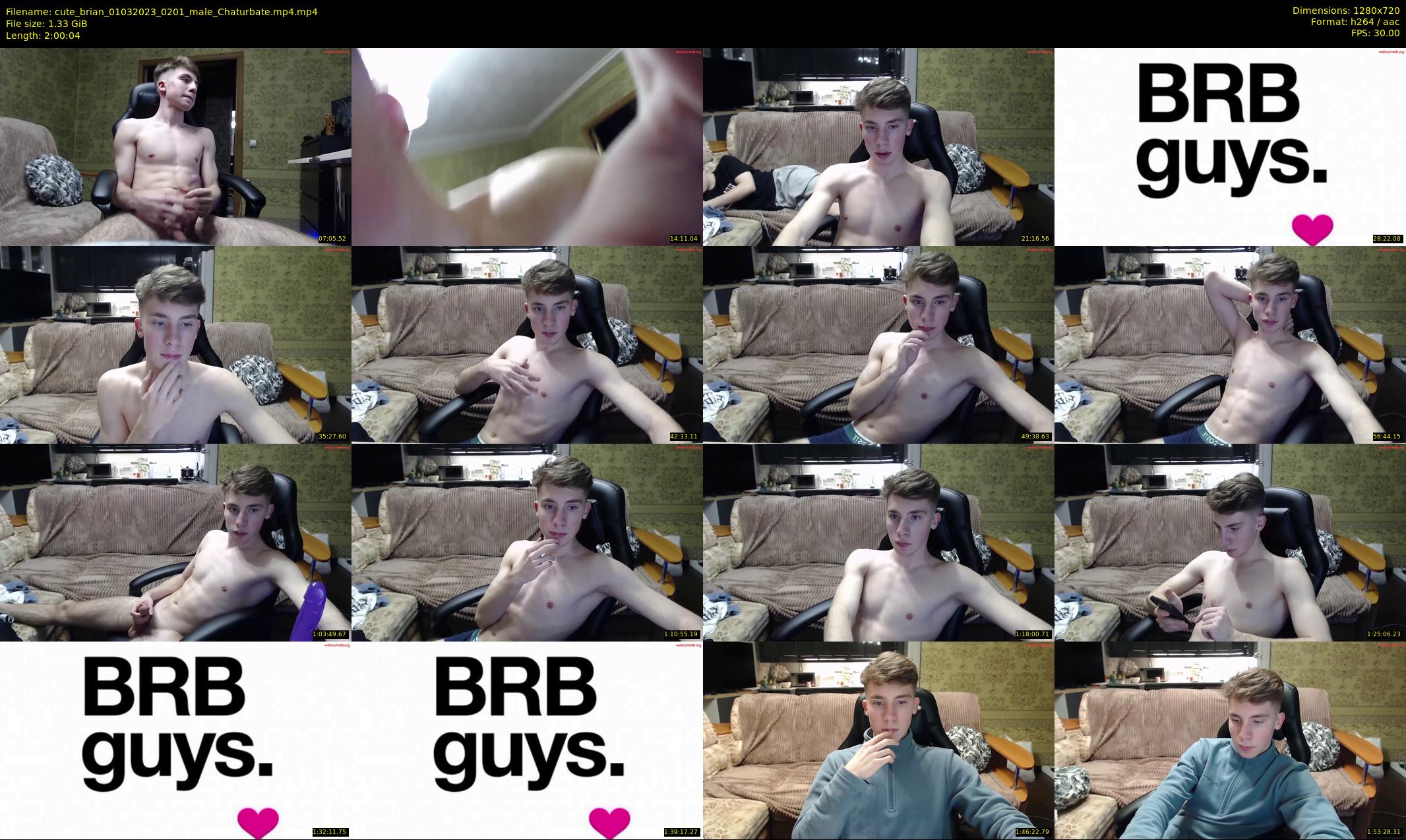 cute_brian — 121 minute Chaturbate male cam show recording, 720p, Mar 1, 2023