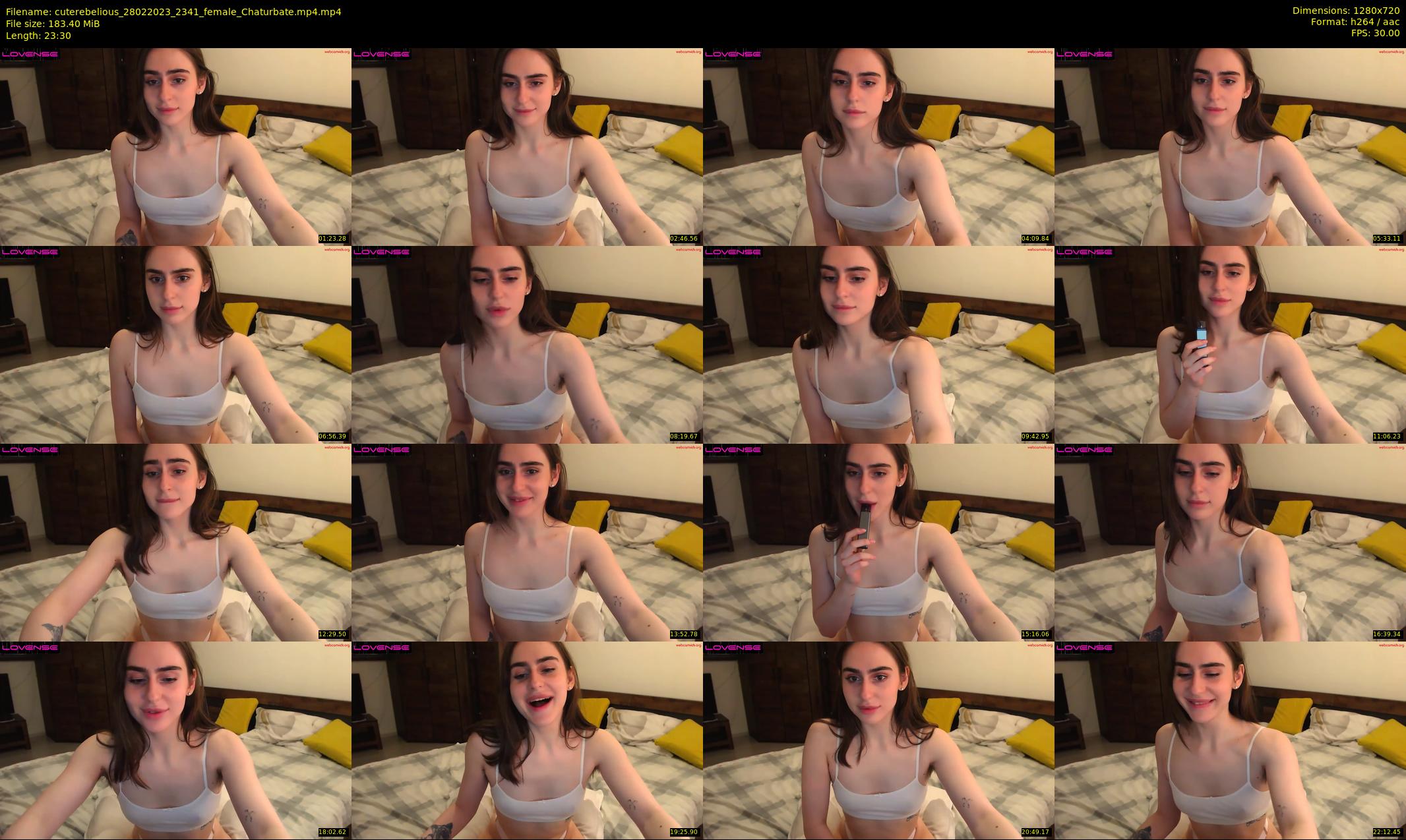 cuterebelious — 24 minute Chaturbate female cam show recording, 720p, Feb 28, 2023