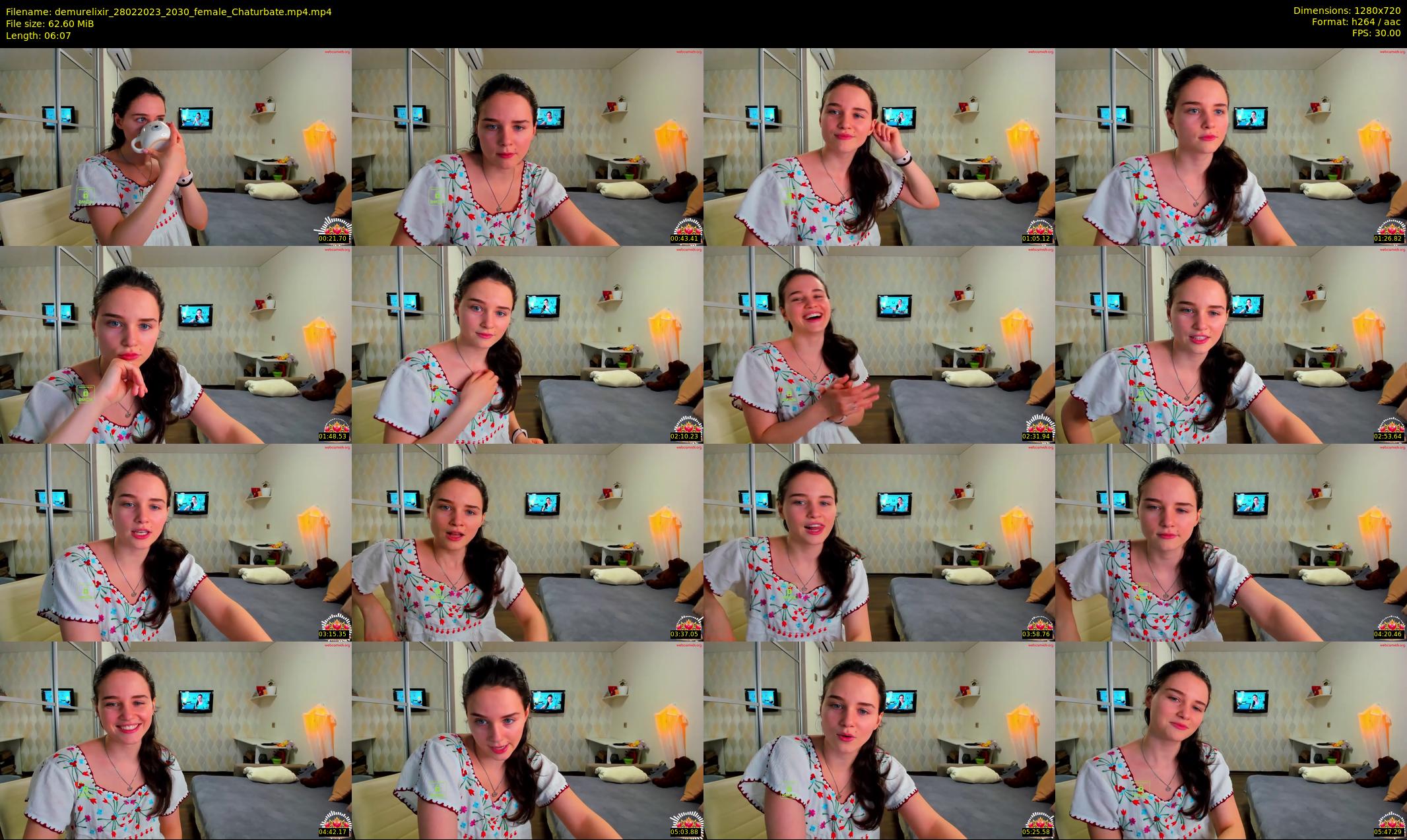 demurelixir — 7 minute Chaturbate female cam show recording, 720p, Feb 28, 2023