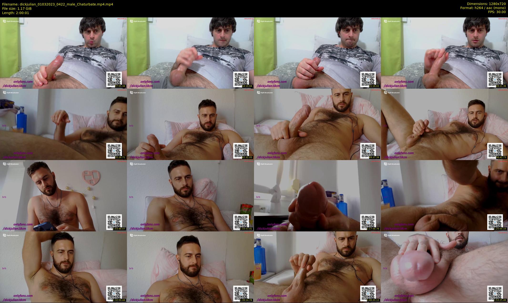 dickjulian — 121 minute Chaturbate male cam show recording, 720p, Mar 1, 2023