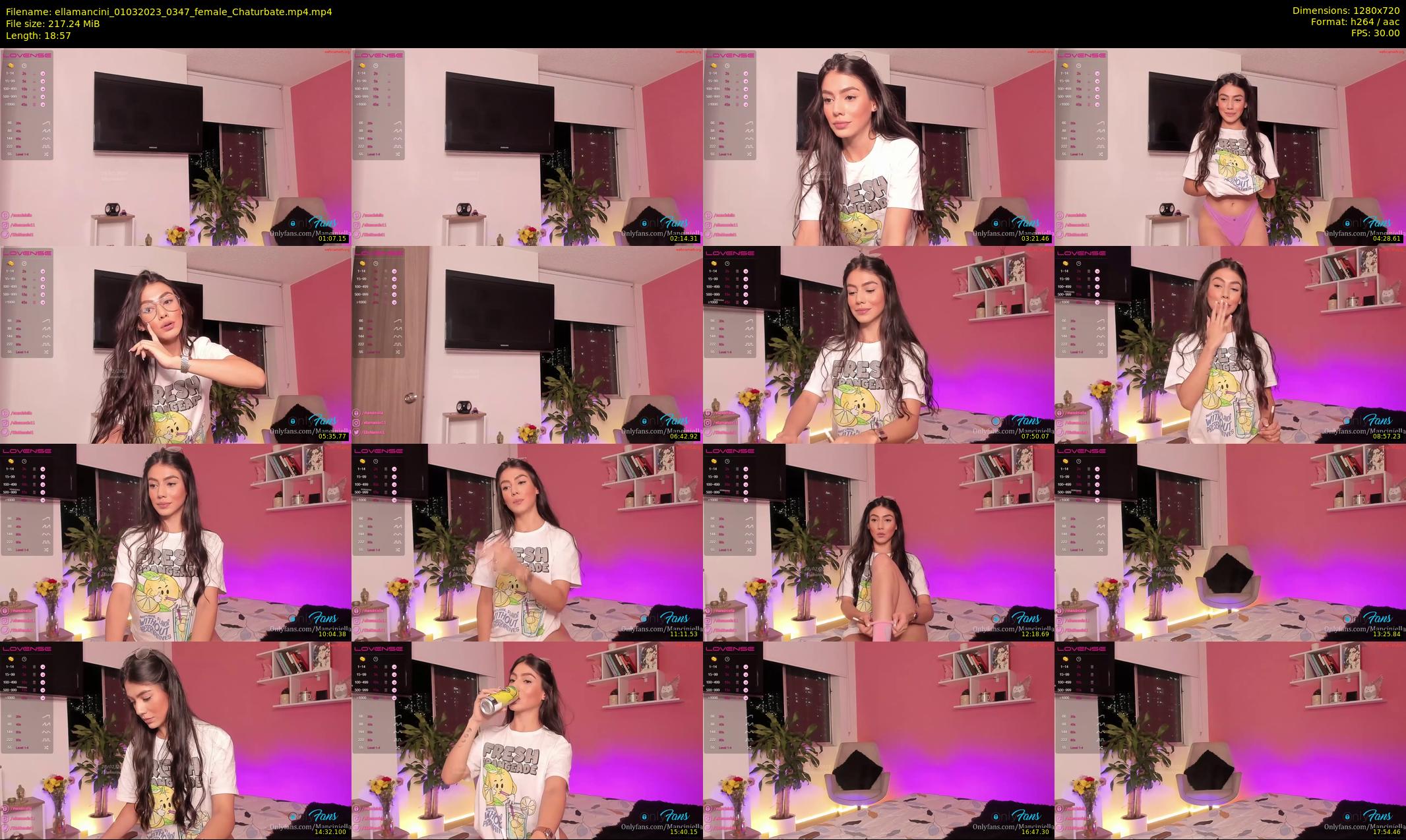 ellamancini — 19 minute Chaturbate female cam show recording, 720p, Mar 1, 2023