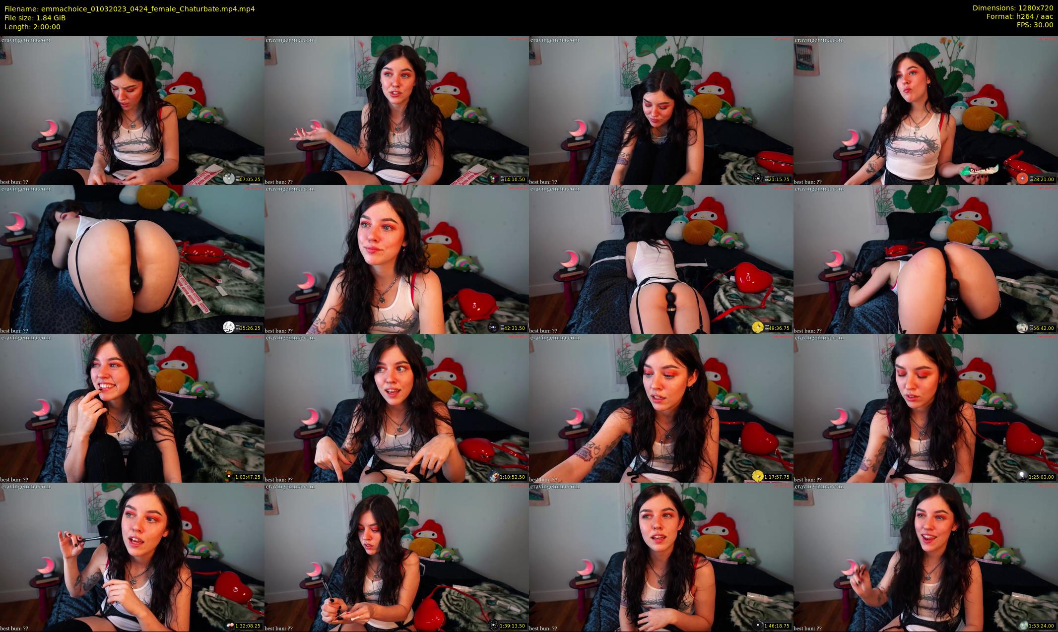 emmachoice — 120 minute Chaturbate female cam show recording, 720p, Mar 1, 2023