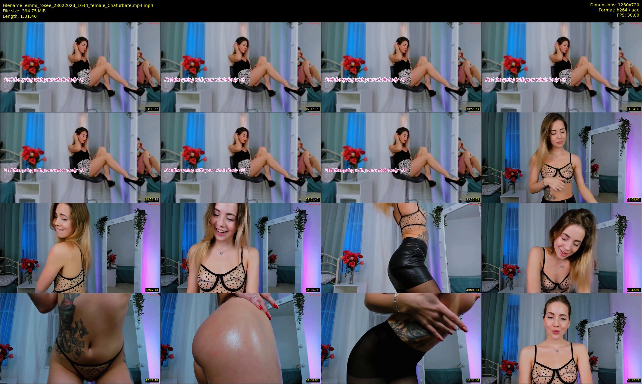 emmi_rosee — 62 minute Chaturbate female cam show recording, 720p, Feb 28, 2023