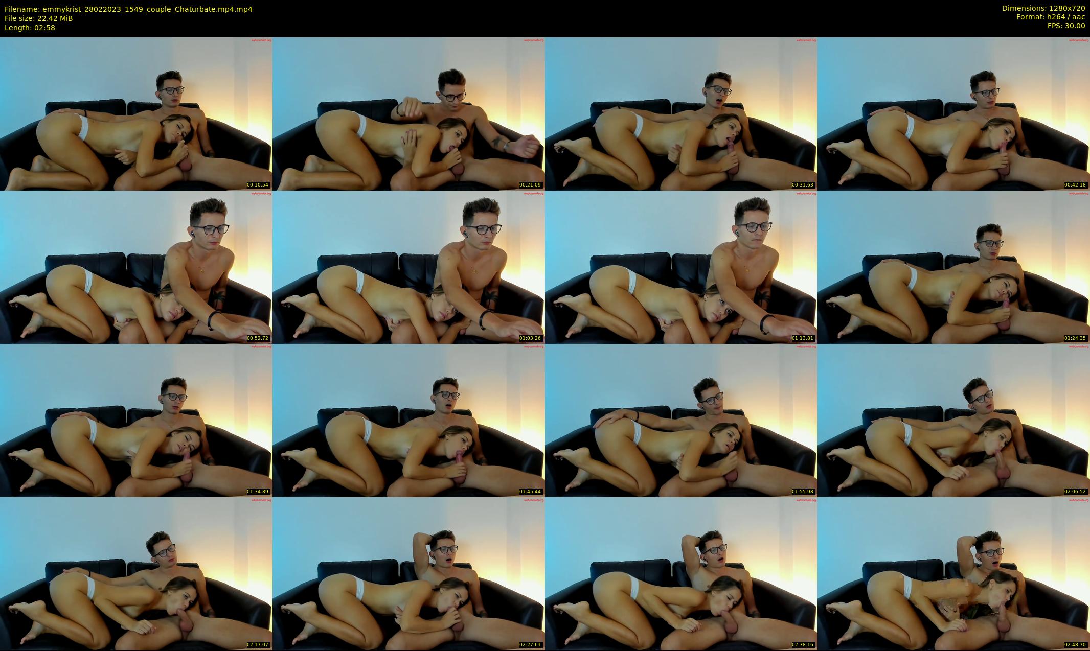 emmykrist — 3 minute Chaturbate couple cam show recording, 720p, Feb 28, 2023