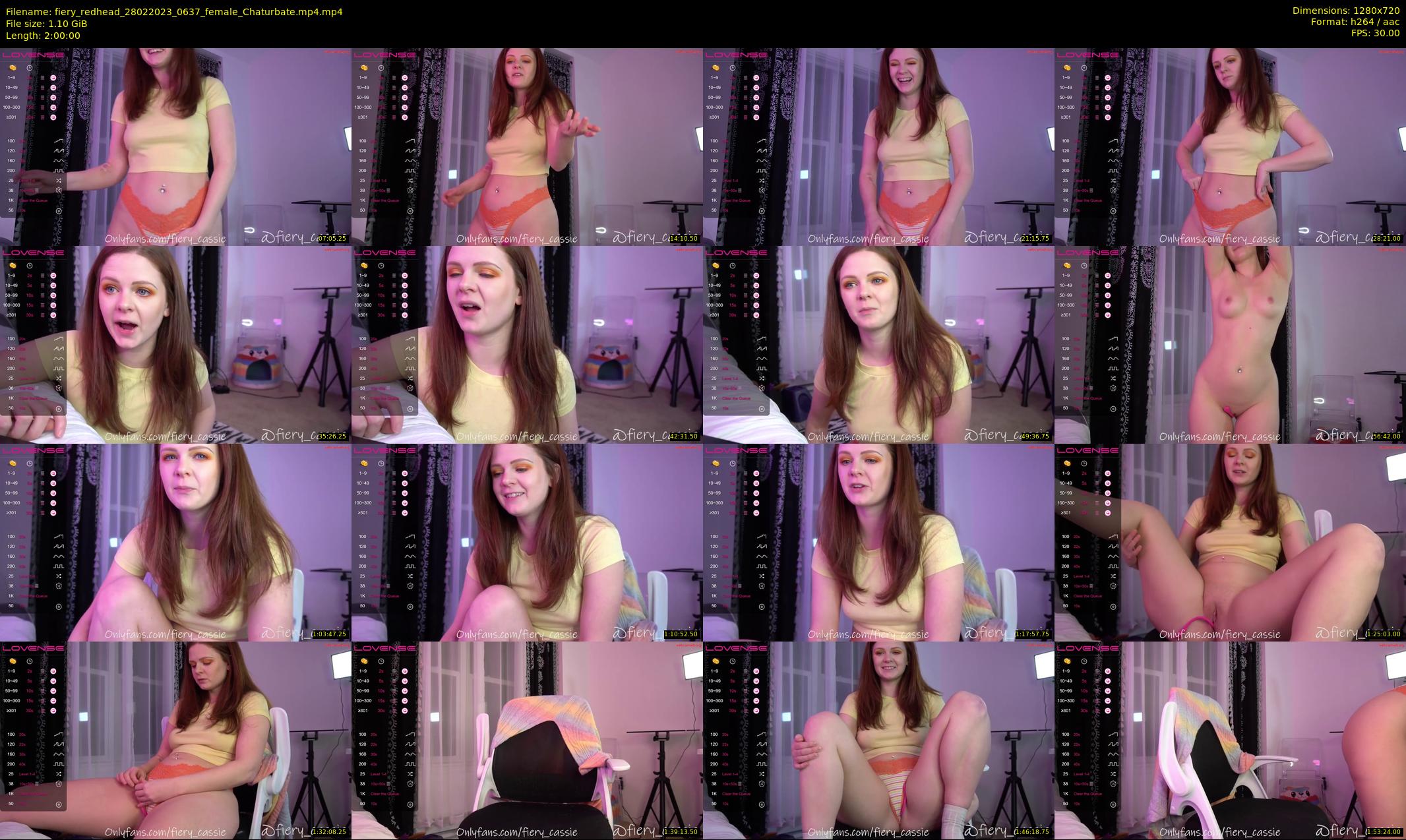 fiery_redhead — 120 minute Chaturbate female cam show recording, 720p, Feb 28, 2023