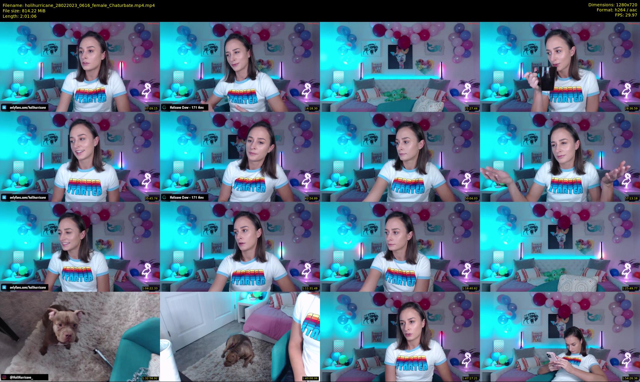 holihurricane — 122 minute Chaturbate female cam show recording, 720p, Feb 28, 2023