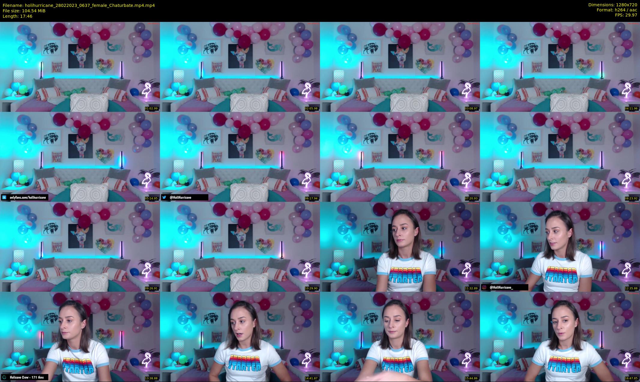holihurricane — 18 minute Chaturbate female cam show recording, 720p, Feb 28, 2023