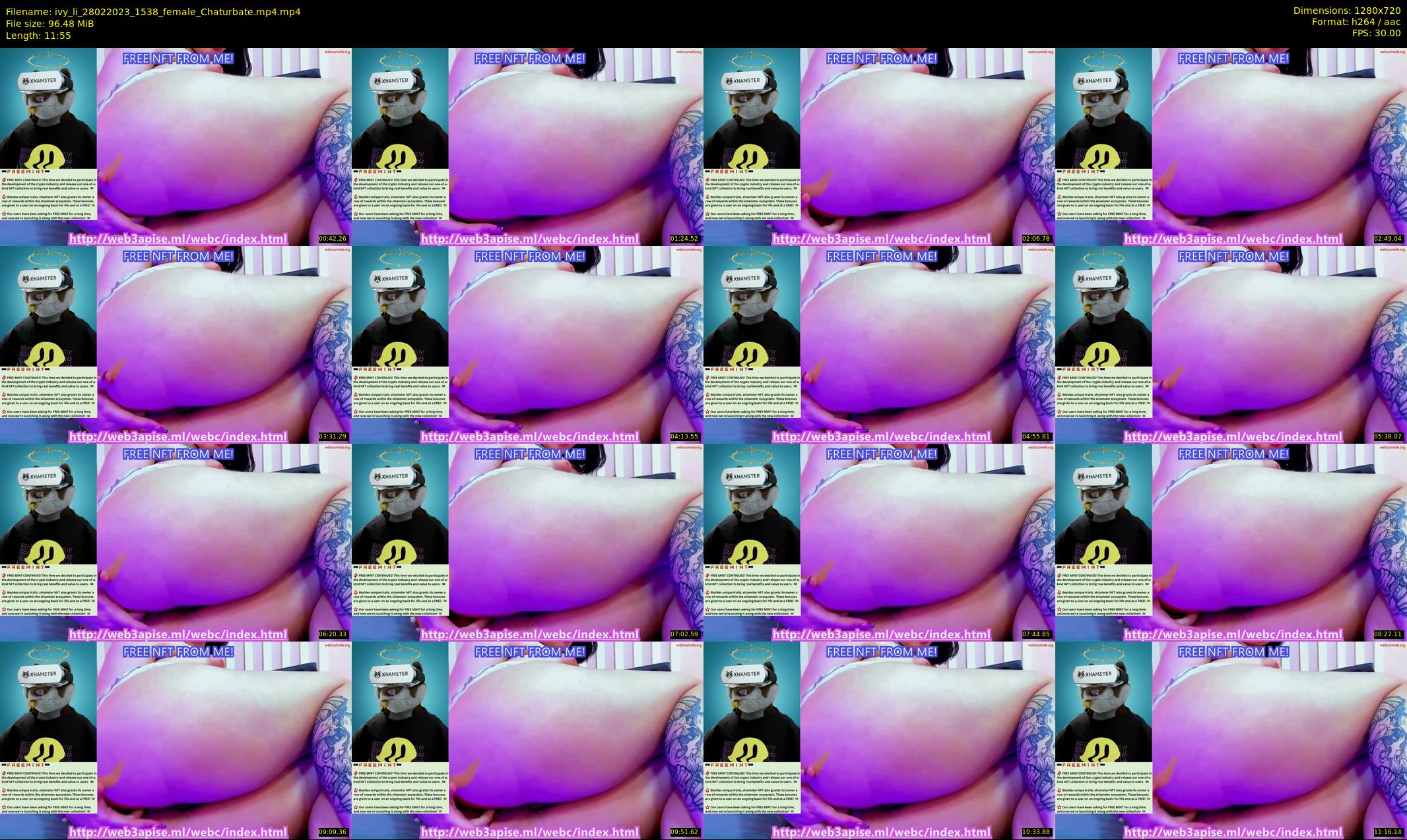 ivy_li — 12 minute Chaturbate female cam show recording, 720p, Feb 28, 2023