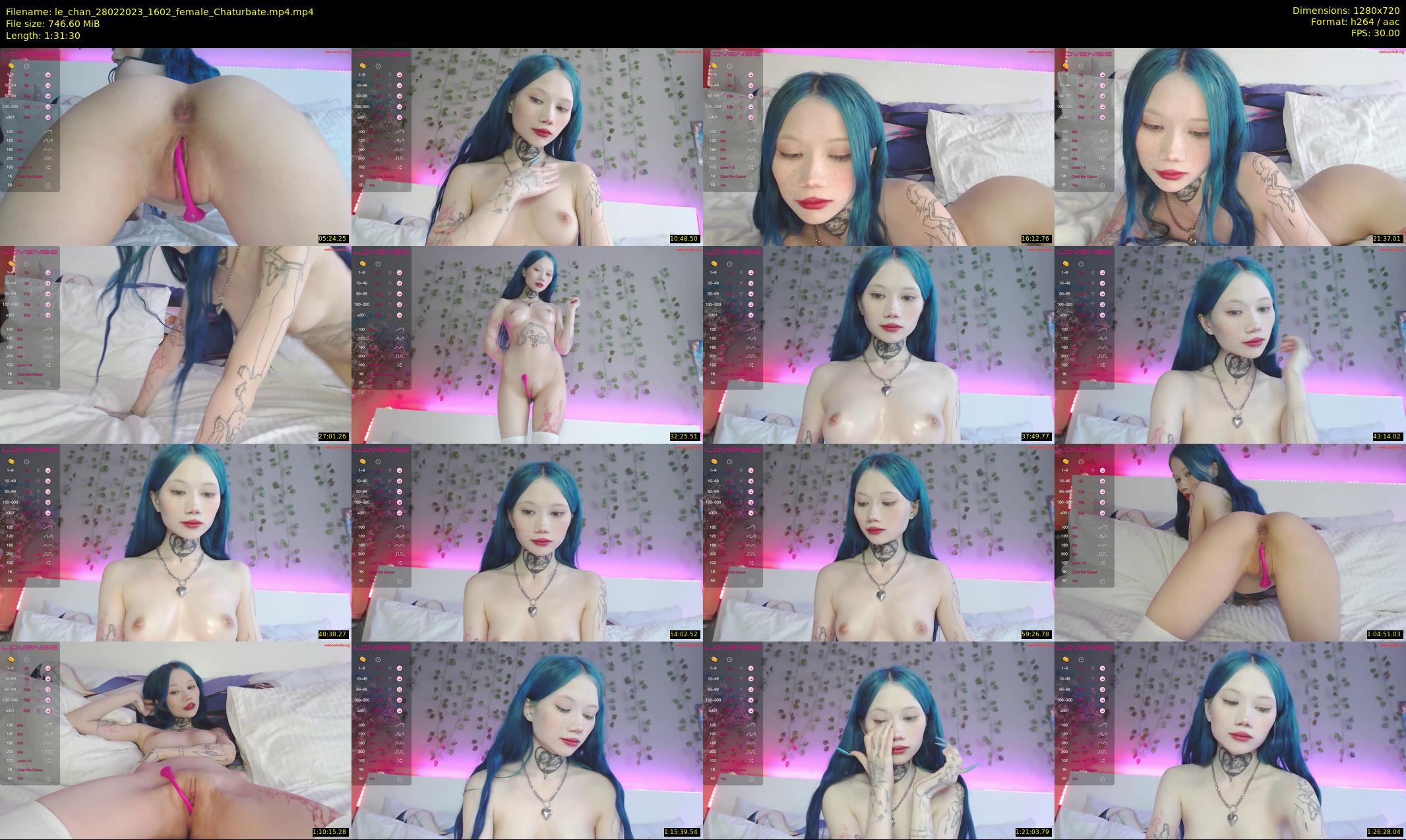 le_chan — 92 minute Chaturbate female cam show recording, 720p, Feb 28, 2023