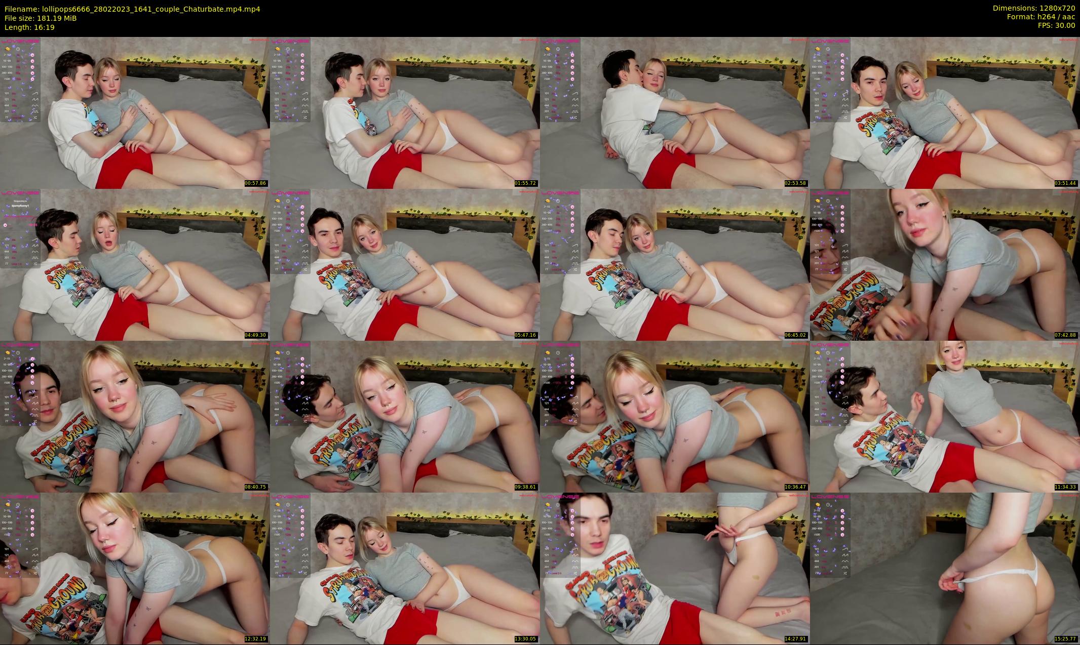 lollipops6666 — 17 minute Chaturbate couple cam show recording, 720p, Feb 28, 2023