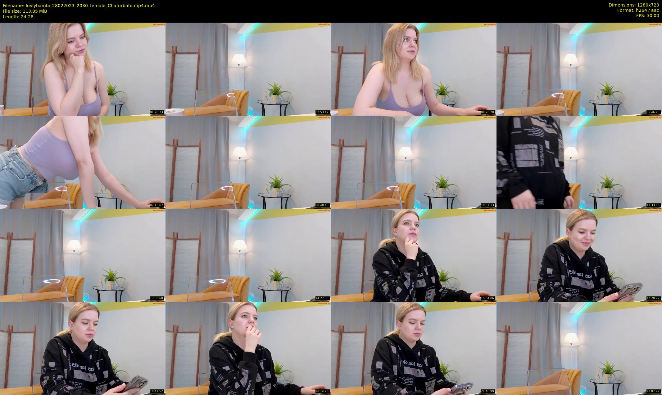 lovlybambi — 25 minute Chaturbate female cam show recording, 720p, Feb 28, 2023